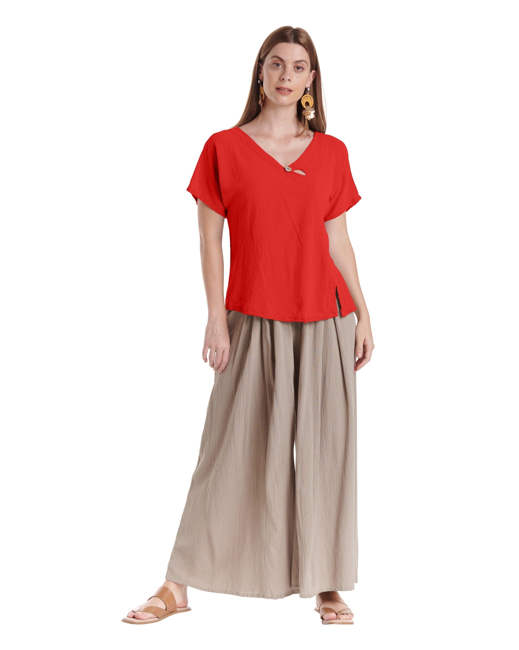 Mike Cotton Gauze Blouse-Oh My Gauze