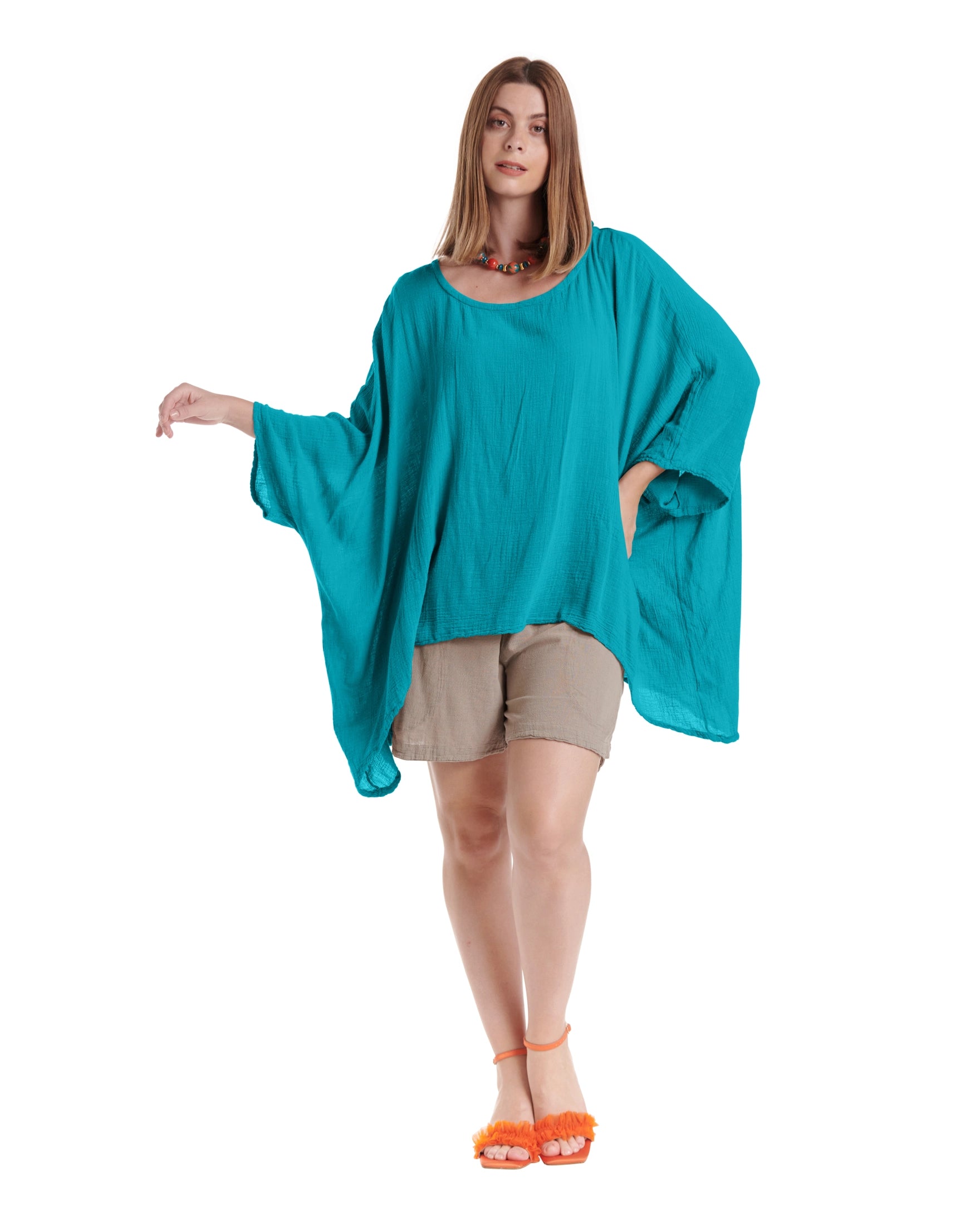 Name-It-Jane Cotton Gauze Blouse-Oh My Gauze