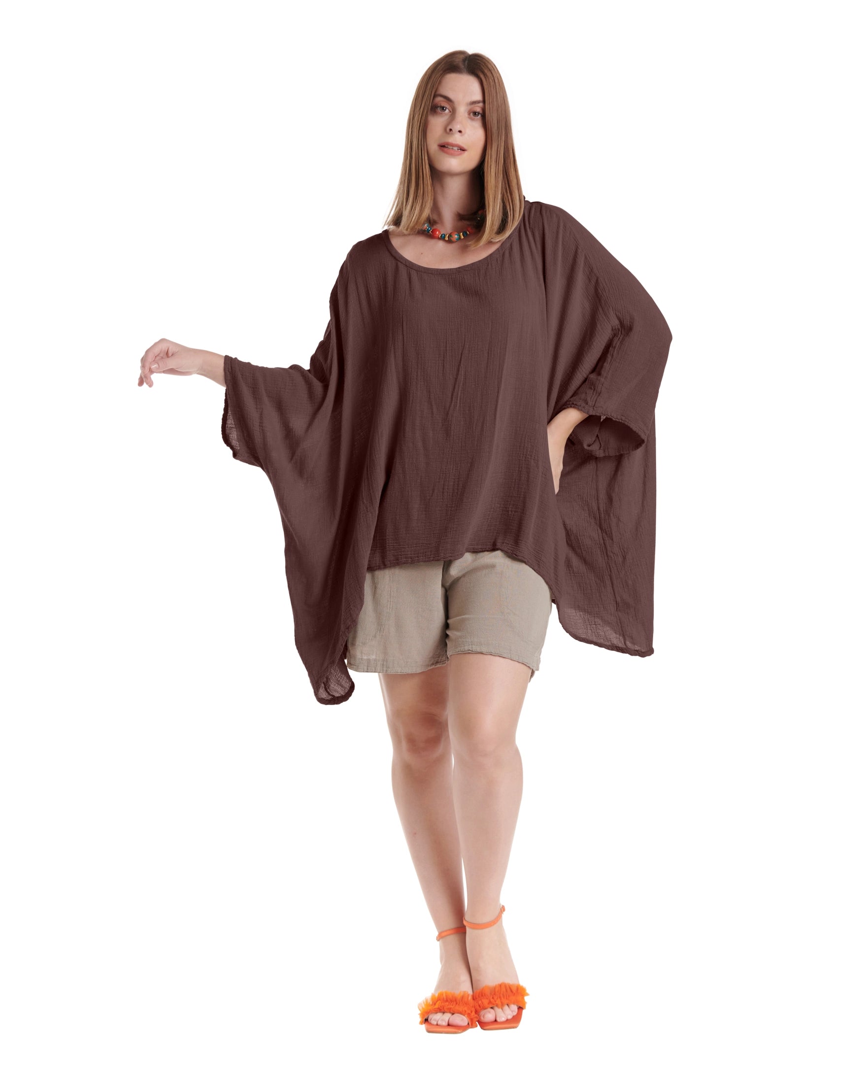 Name-It-Jane Cotton Gauze Blouse-Oh My Gauze