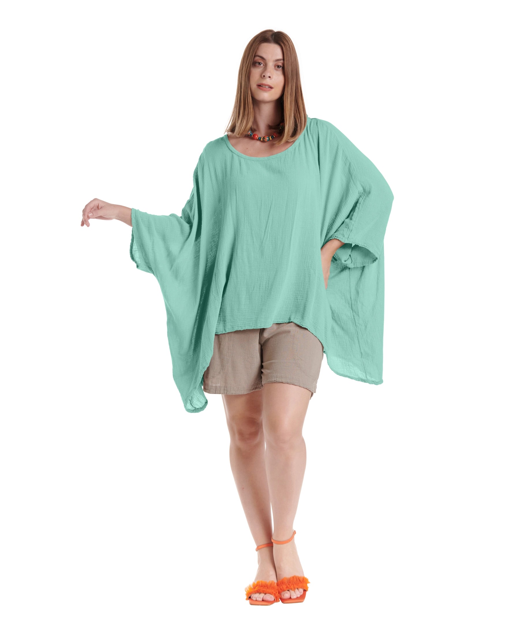 Name-It-Jane Cotton Gauze Blouse-Oh My Gauze