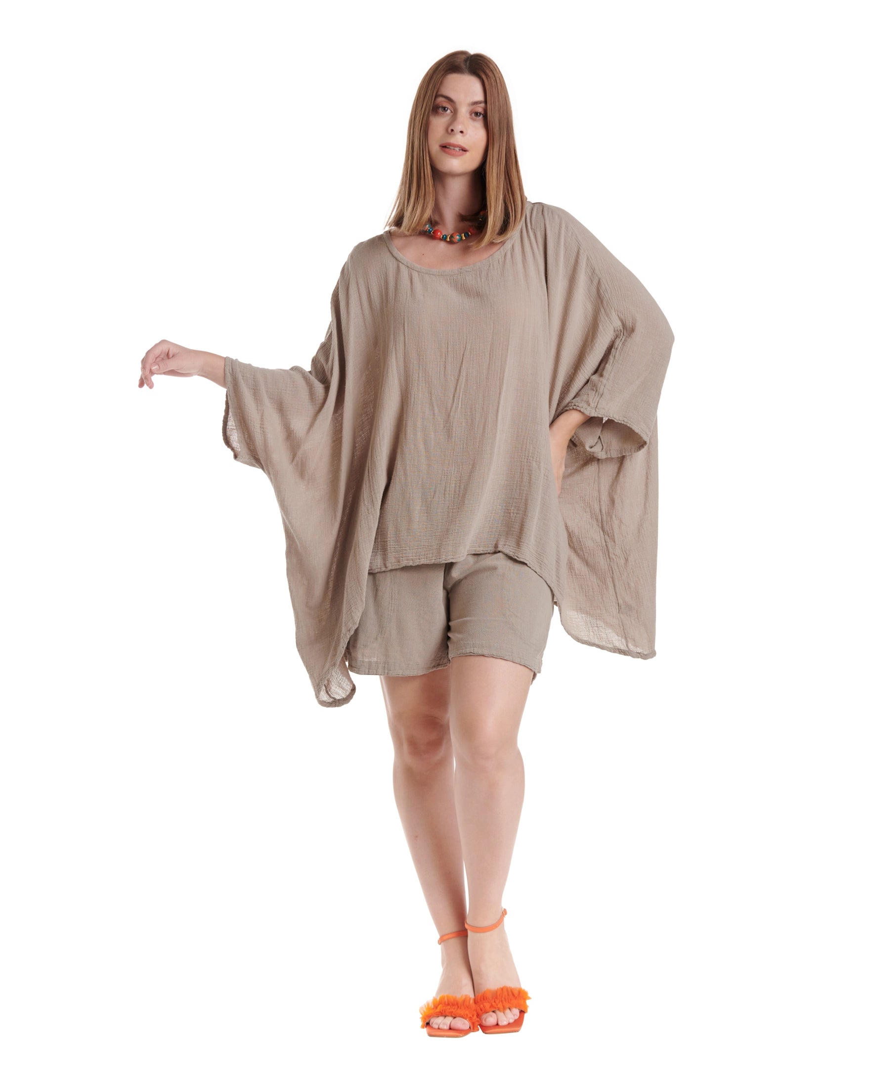 Name-It-Jane Cotton Gauze Blouse-Oh My Gauze