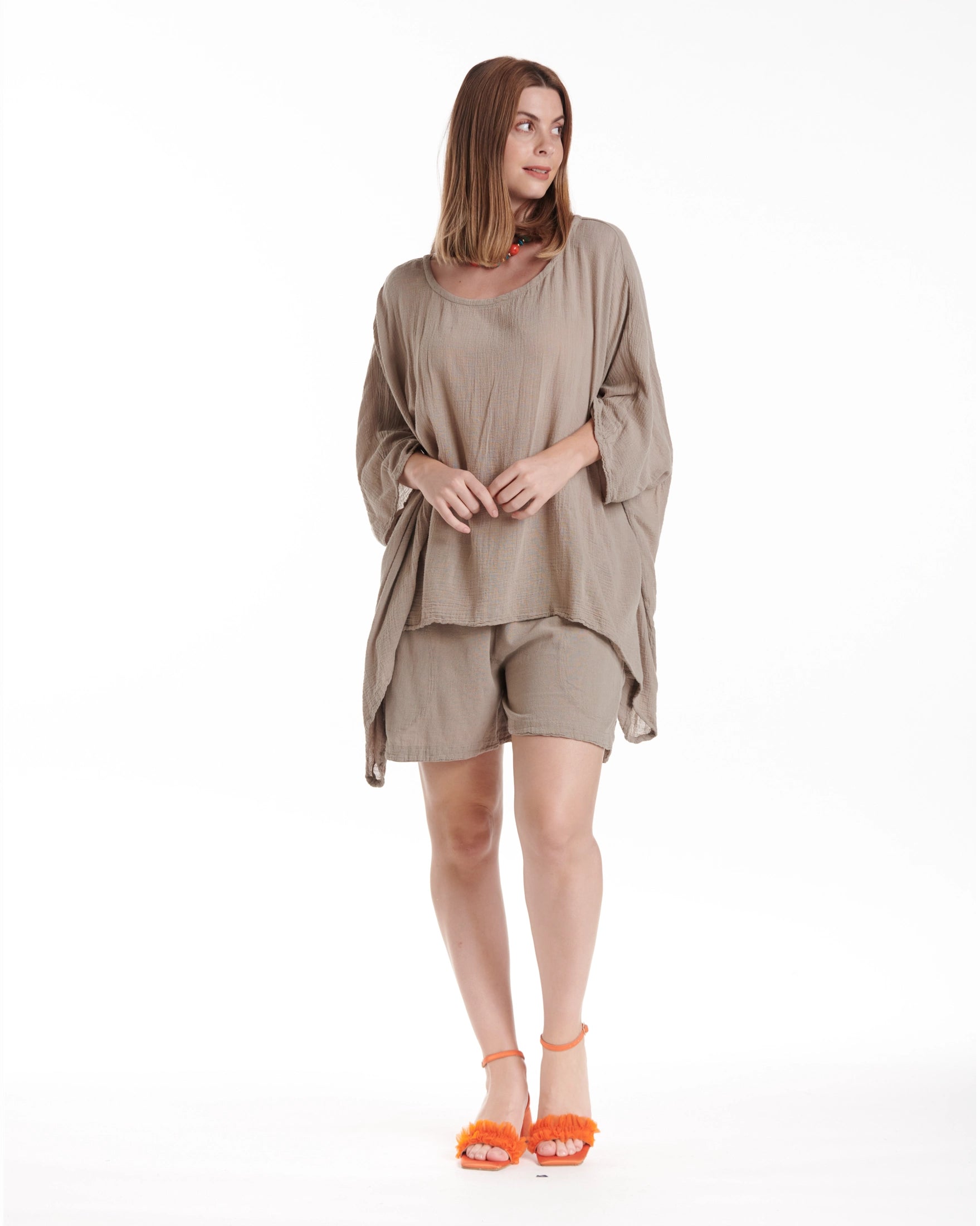 Name-It-Jane Cotton Gauze Blouse-Oh My Gauze