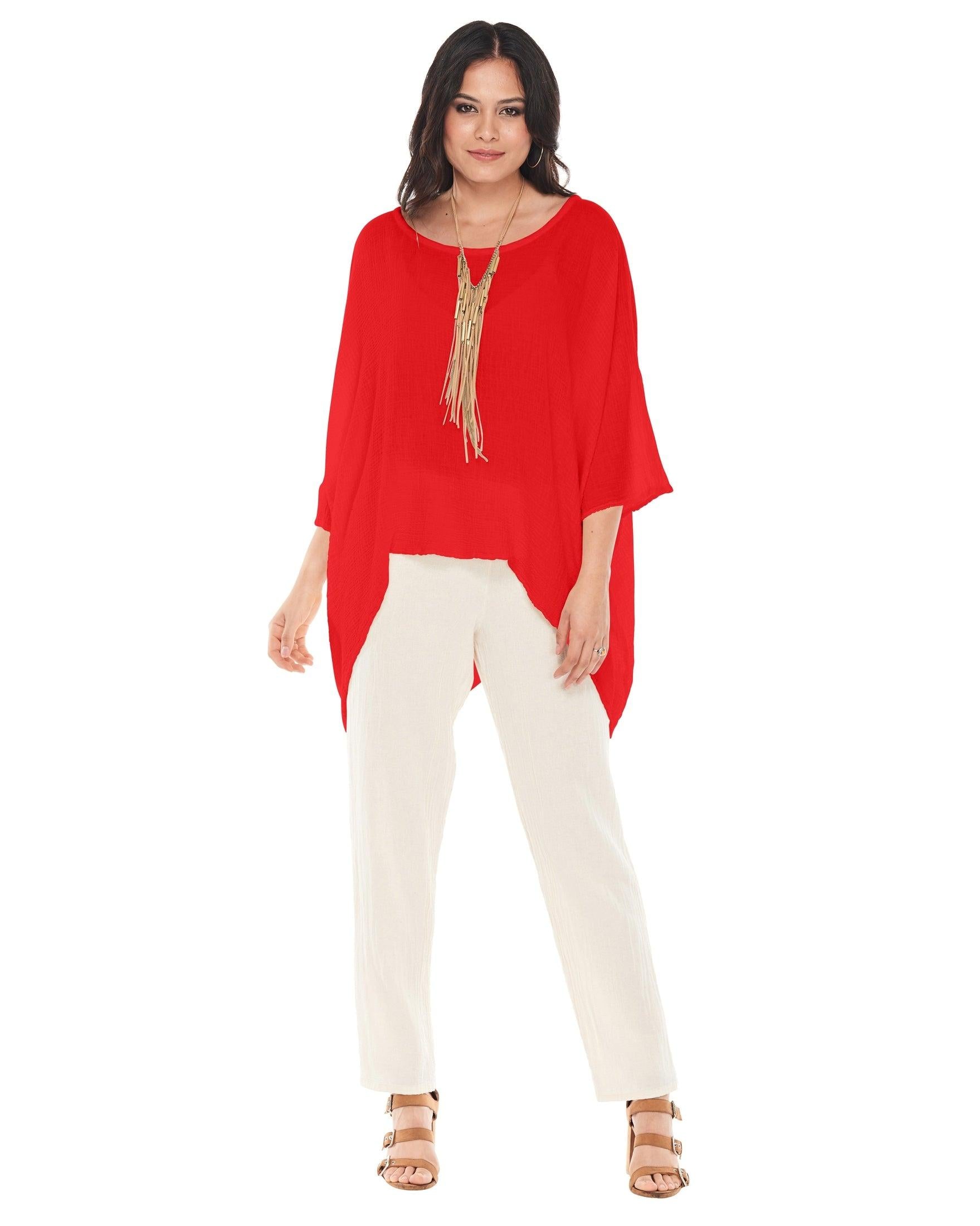 Name-It-Jane Cotton Gauze Blouse-Oh My Gauze