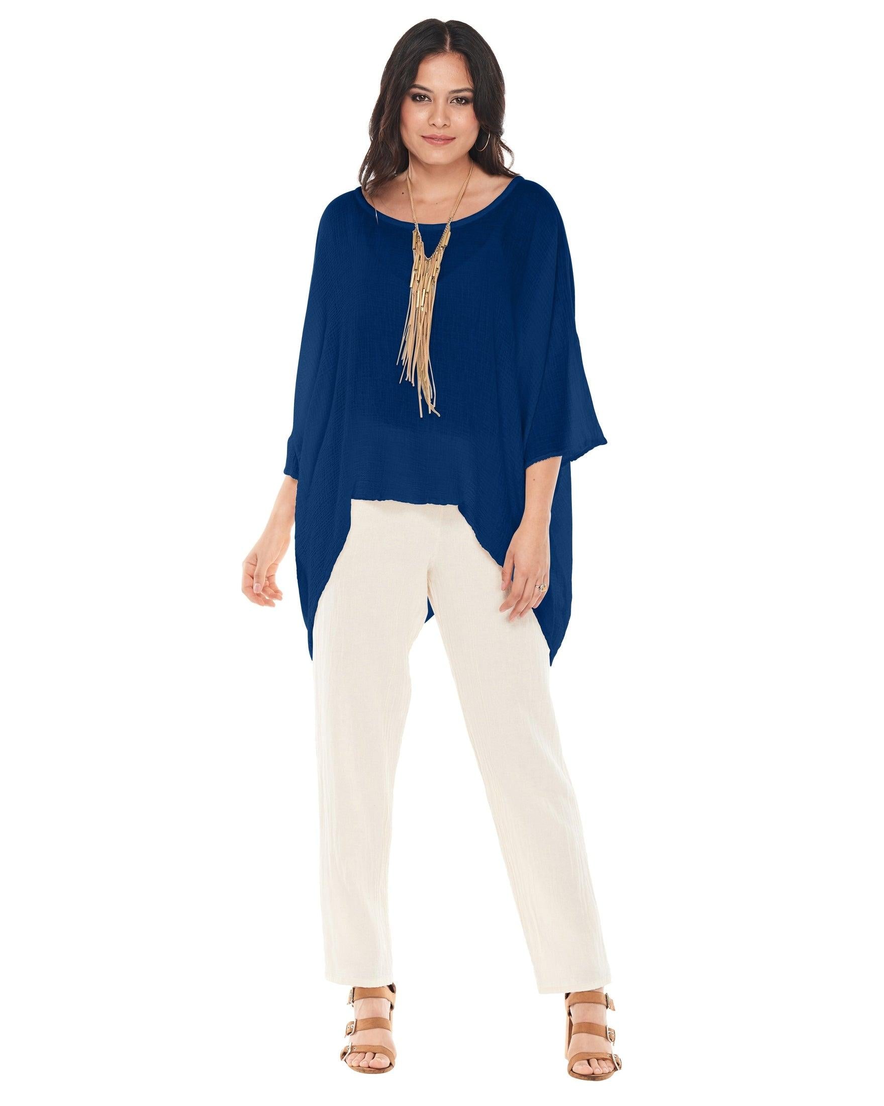 Name-It-Jane Cotton Gauze Blouse-Oh My Gauze