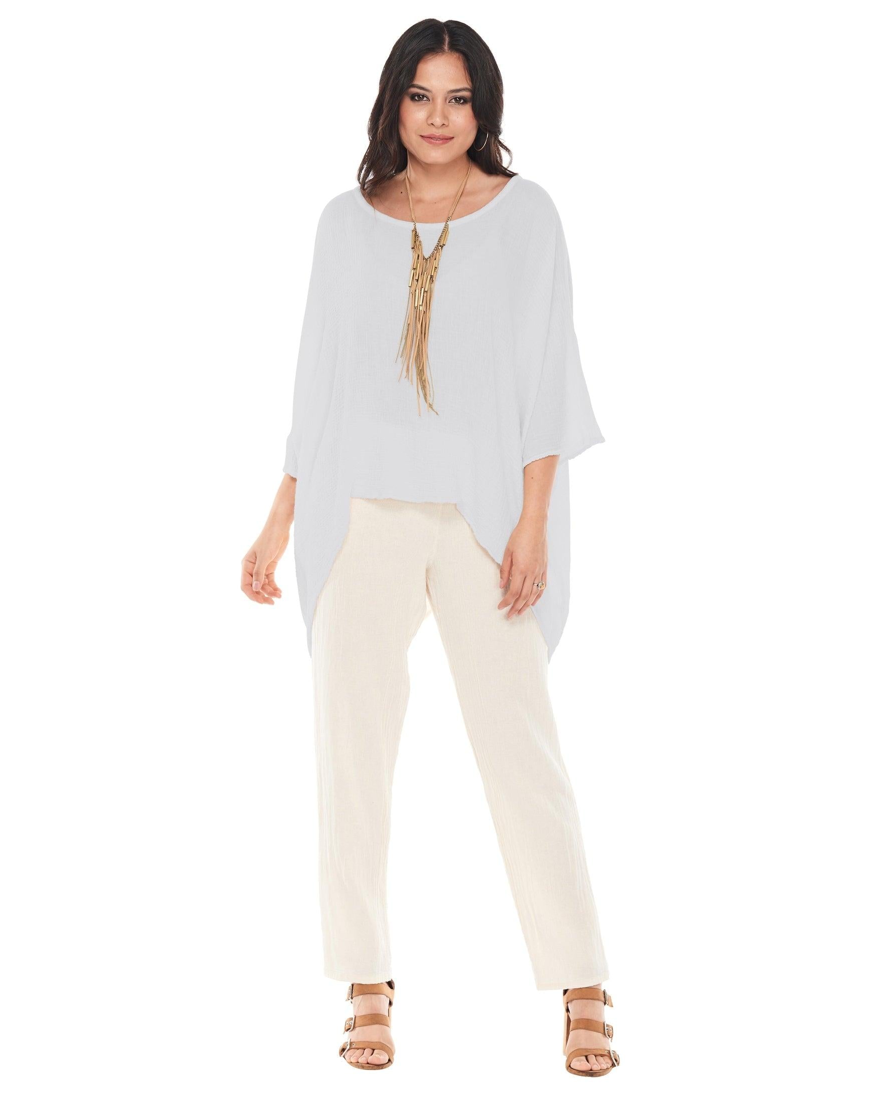 Name-It-Jane Cotton Gauze Blouse-Oh My Gauze