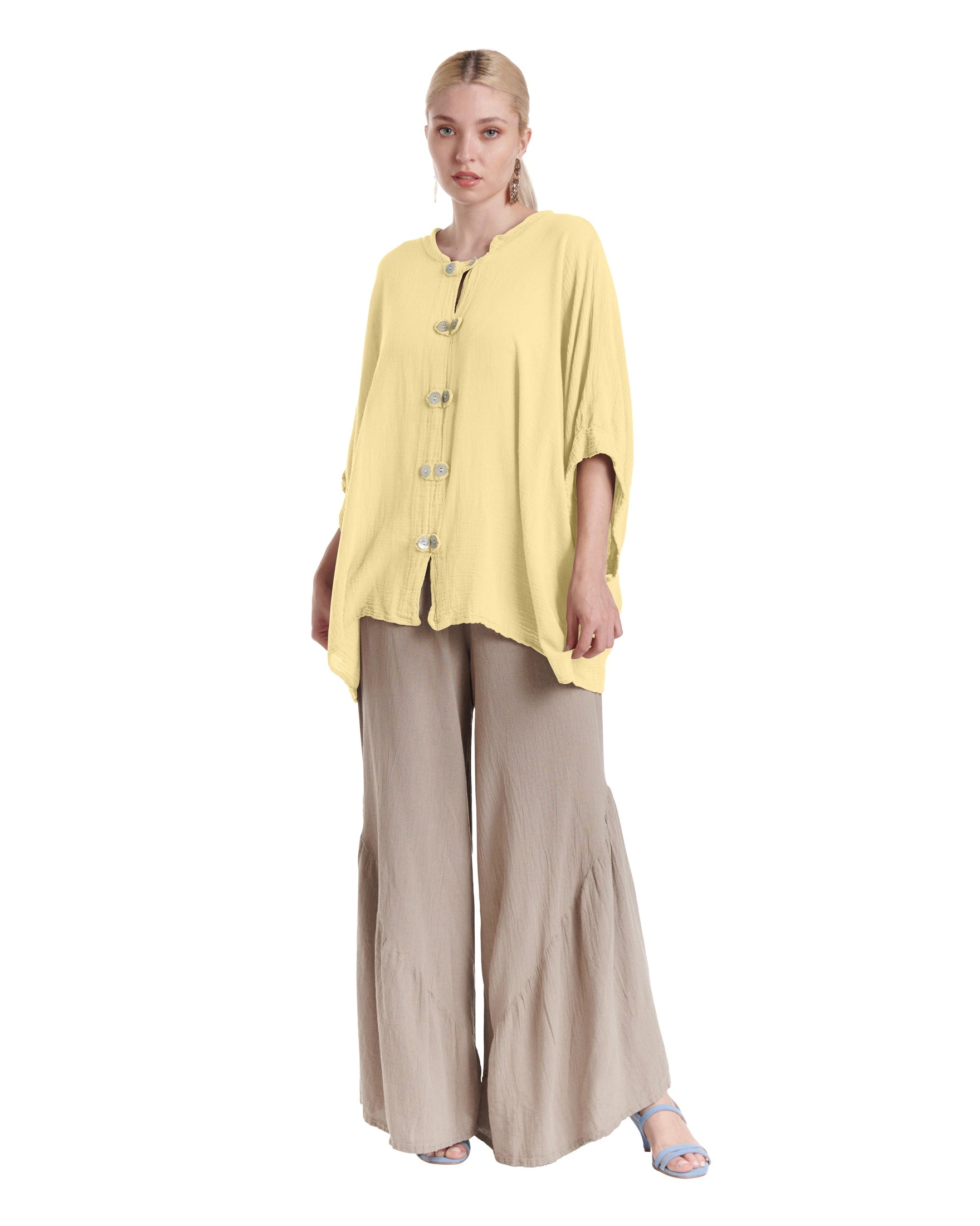 Orient Cotton Gauze Blouse-Oh My Gauze