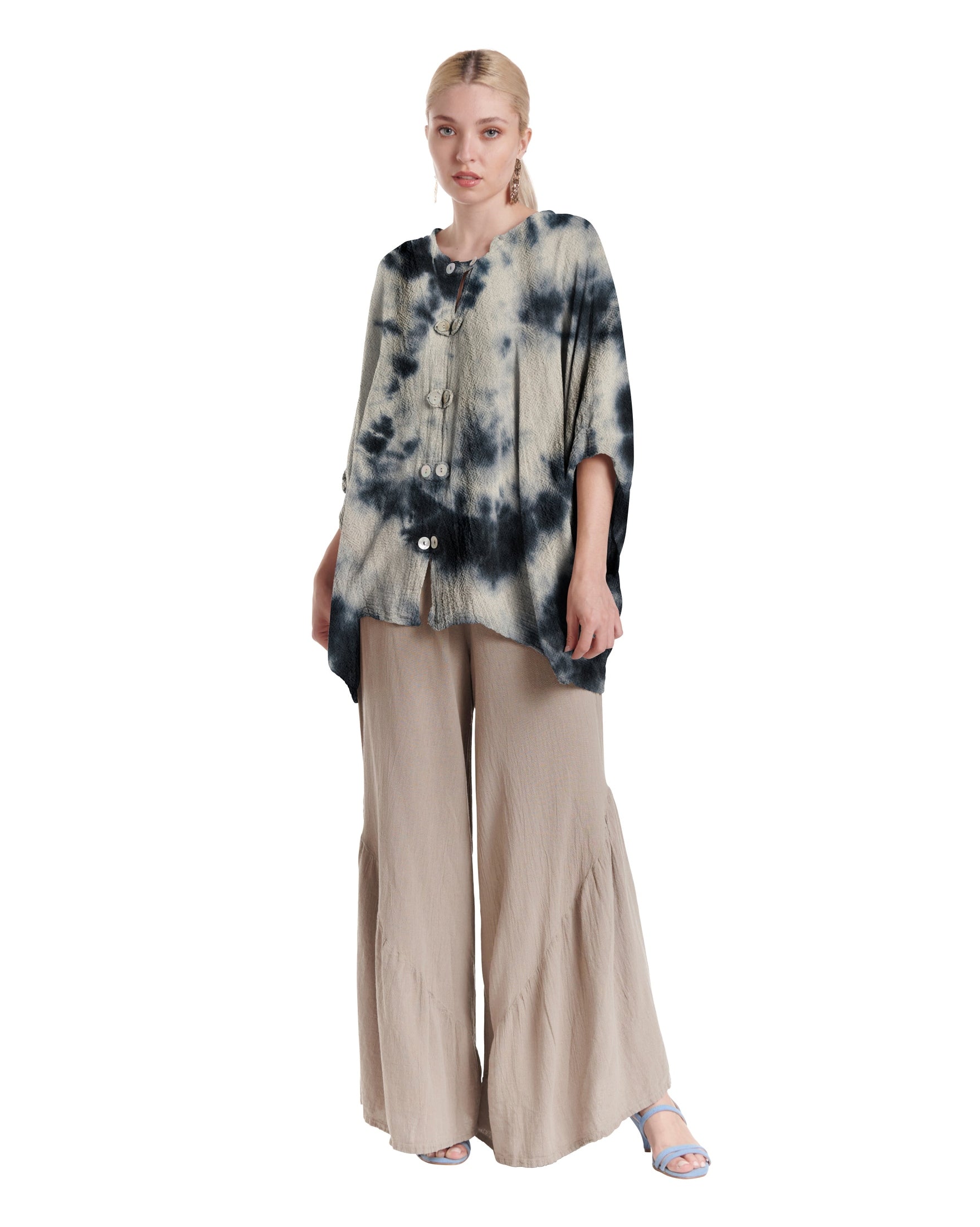 Orient Cotton Gauze Blouse-Oh My Gauze