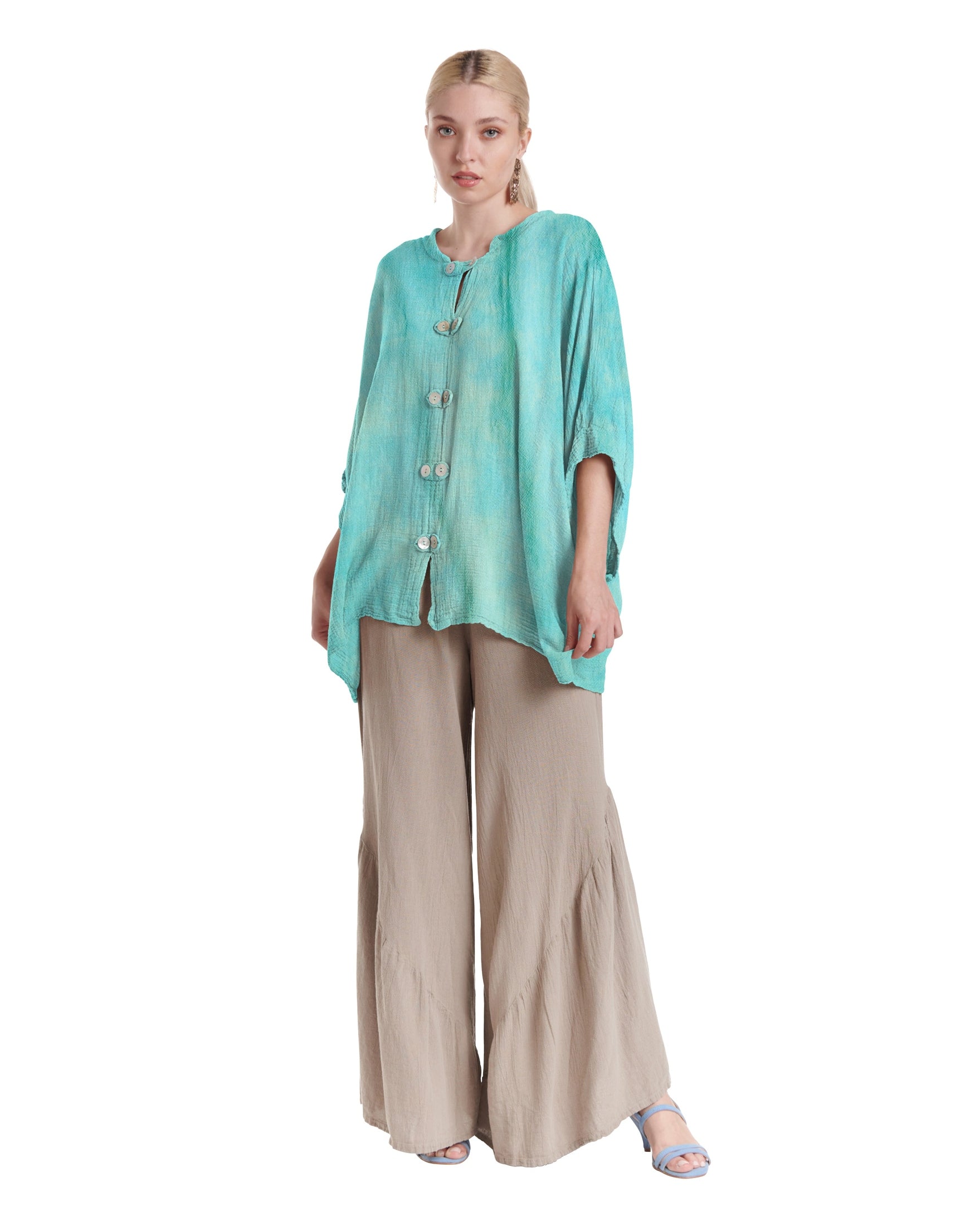 Orient Cotton Gauze Blouse-Oh My Gauze