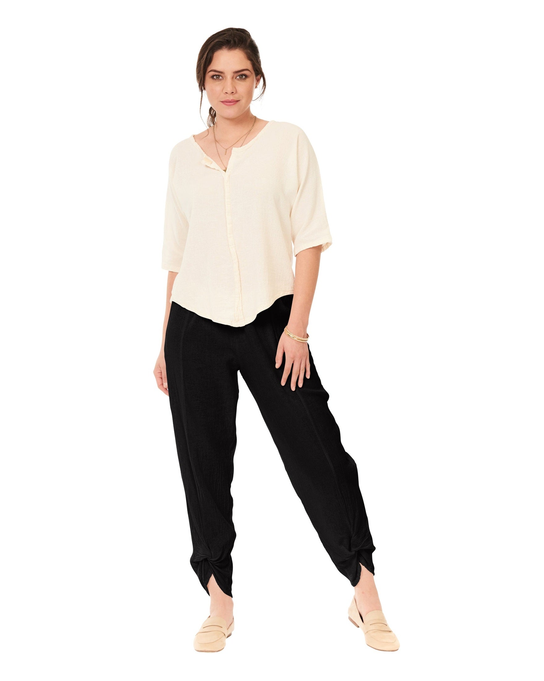 Zoey Cotton Gauze Pants-Oh My Gauze