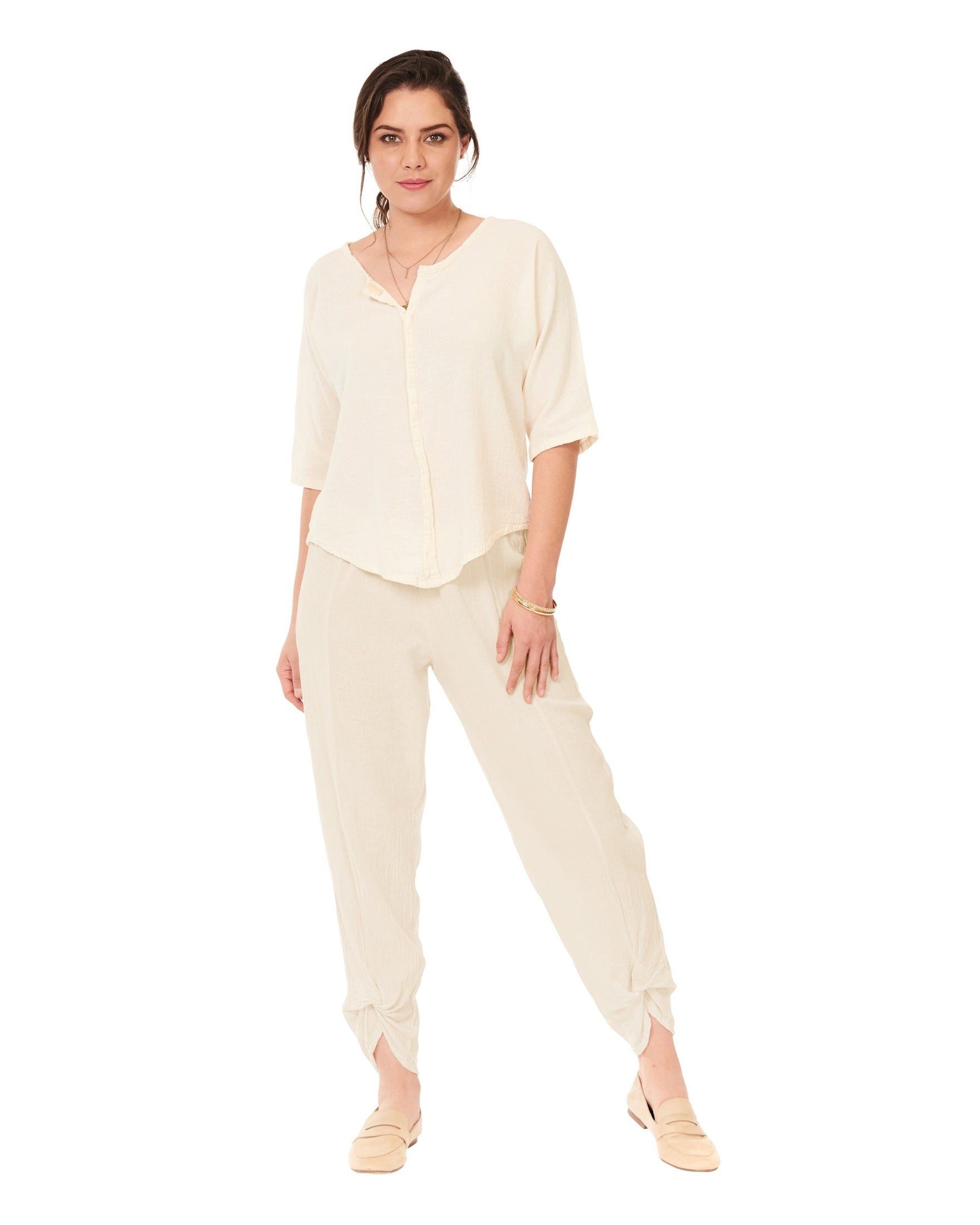 Zoey Cotton Gauze Pants-Oh My Gauze
