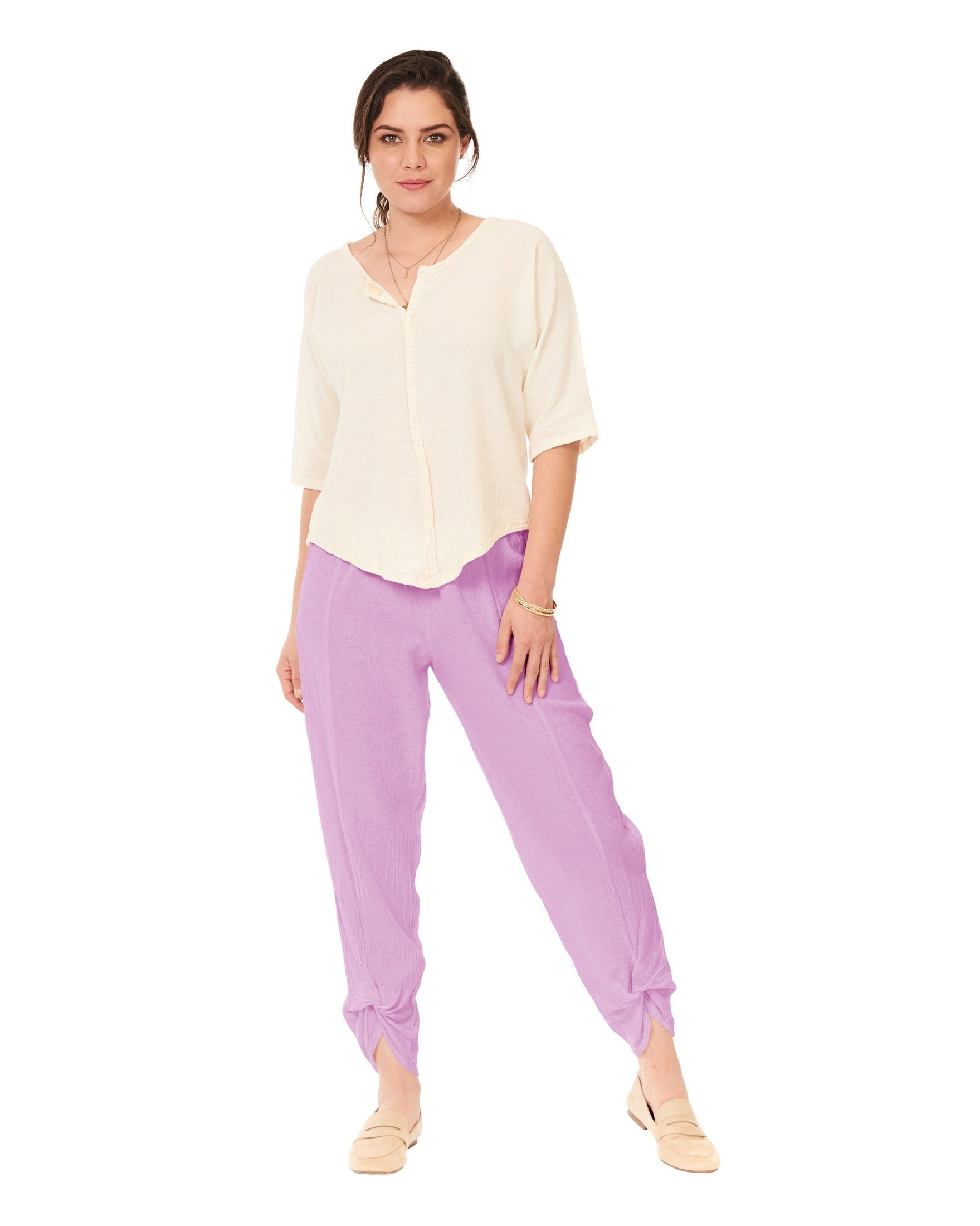 Zoey Cotton Gauze Pants-Oh My Gauze