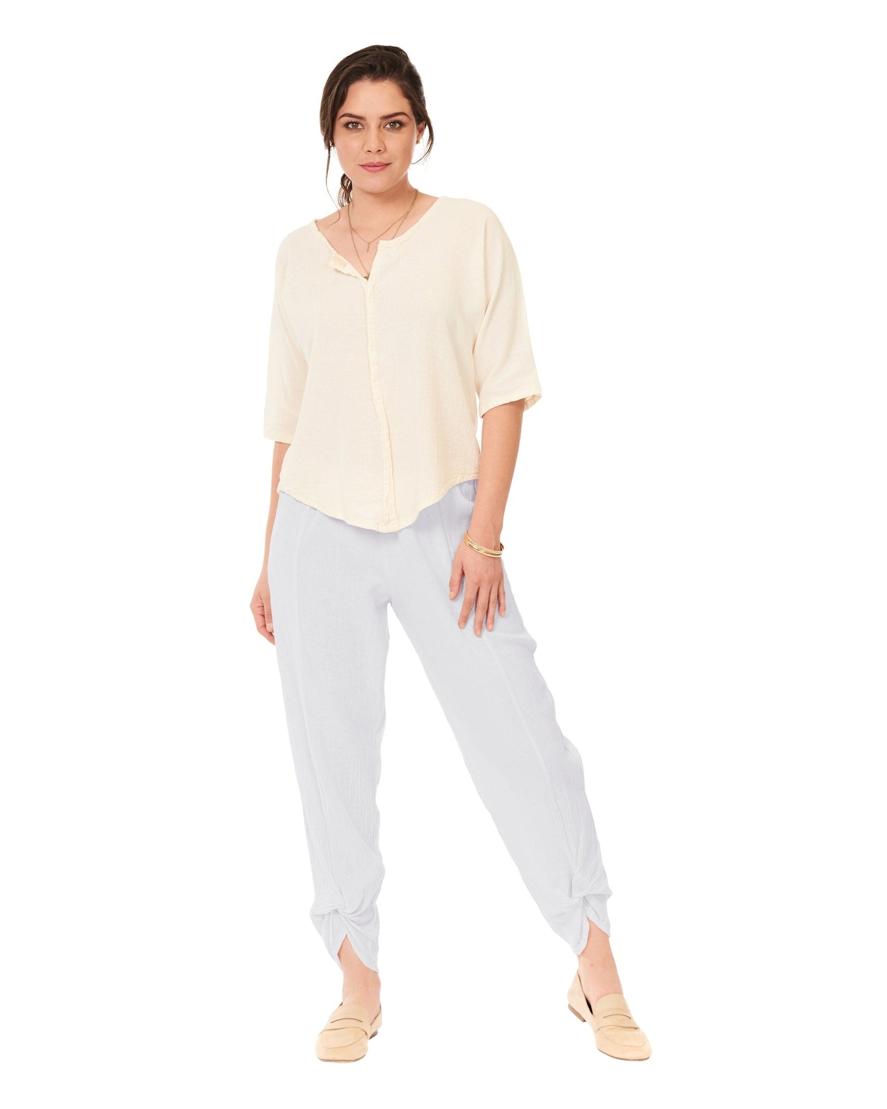 Zoey Cotton Gauze Pants-Oh My Gauze