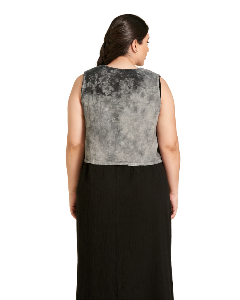 Luisa Crop Cotton Gauze Blouse-Oh My Gauze