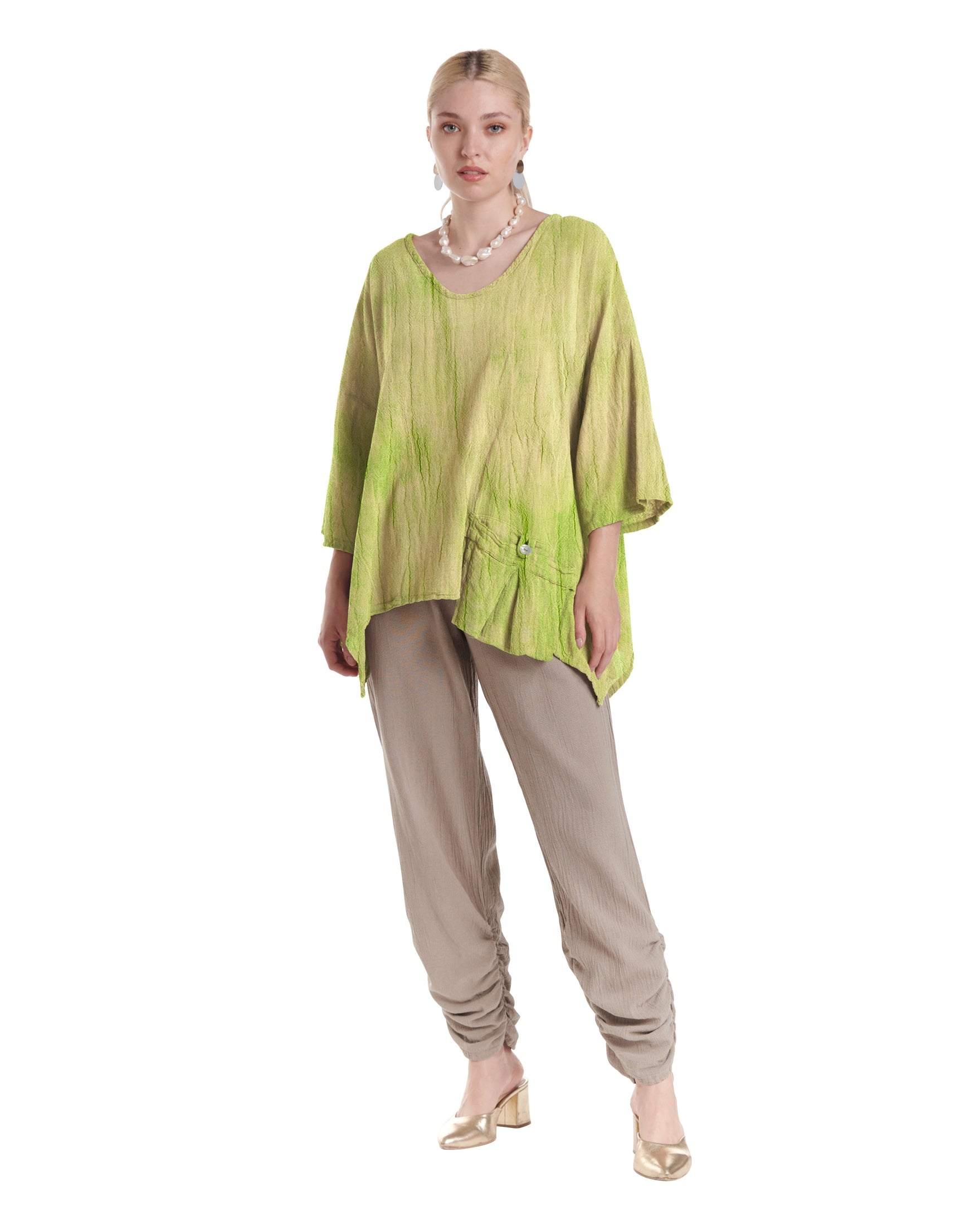 Pocket Cotton Gauze Blouse-Oh My Gauze