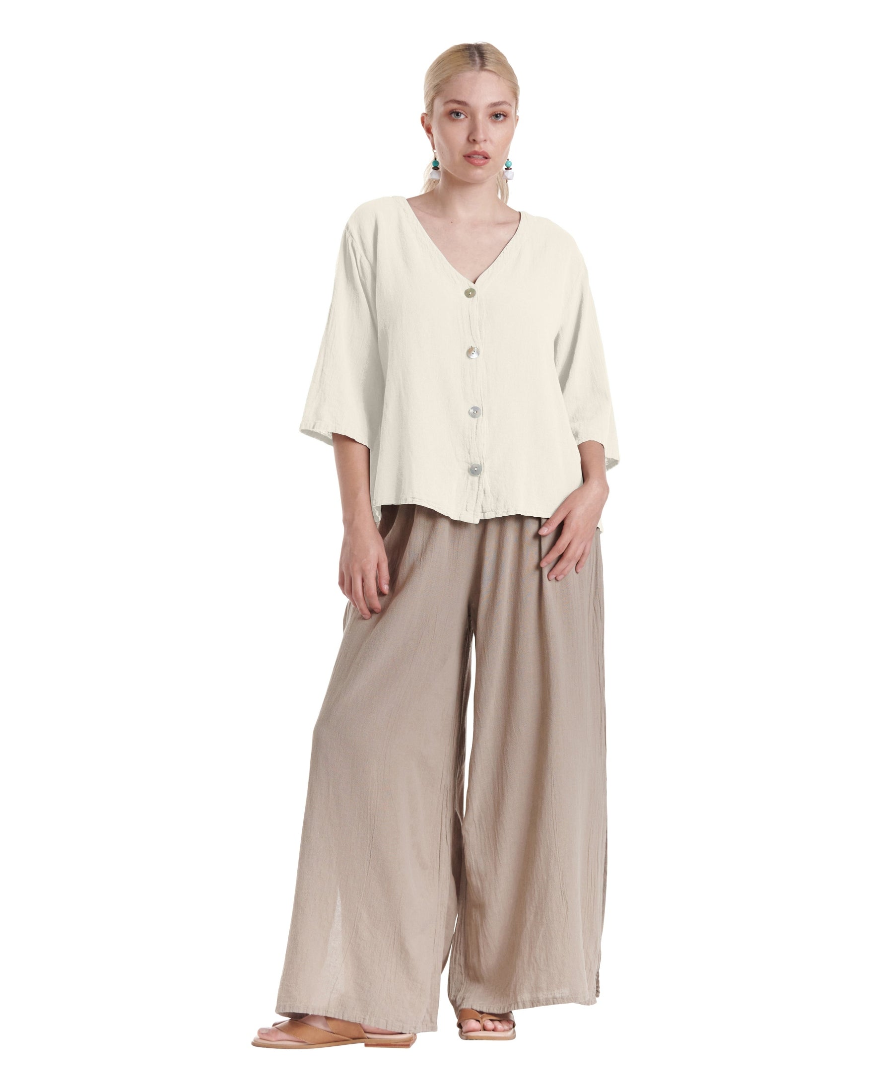 Ronie Cotton Gauze Blouse-Oh My Gauze