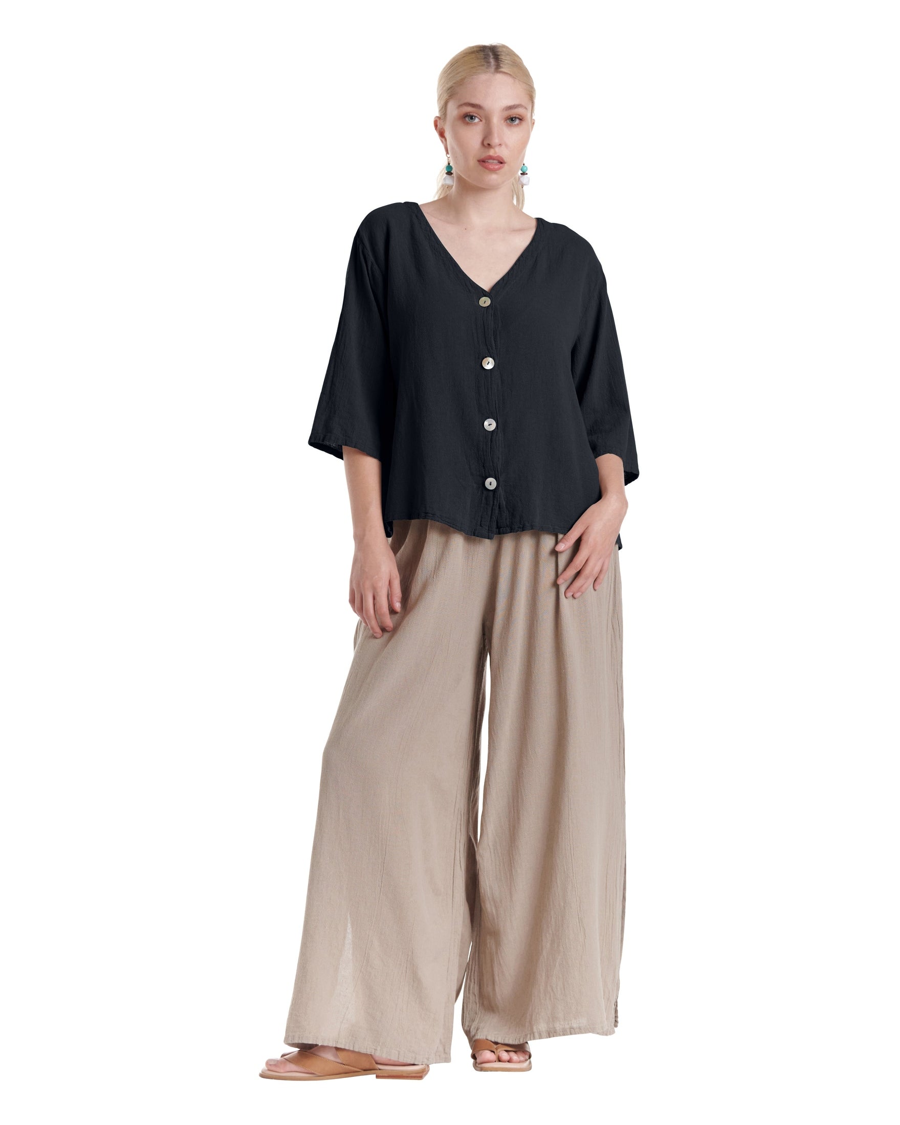 Ronie Cotton Gauze Blouse-Oh My Gauze