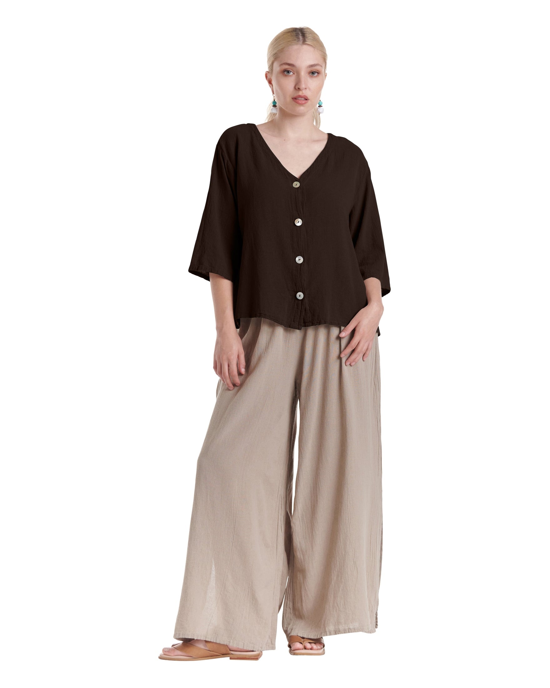 Ronie Cotton Gauze Blouse-Oh My Gauze