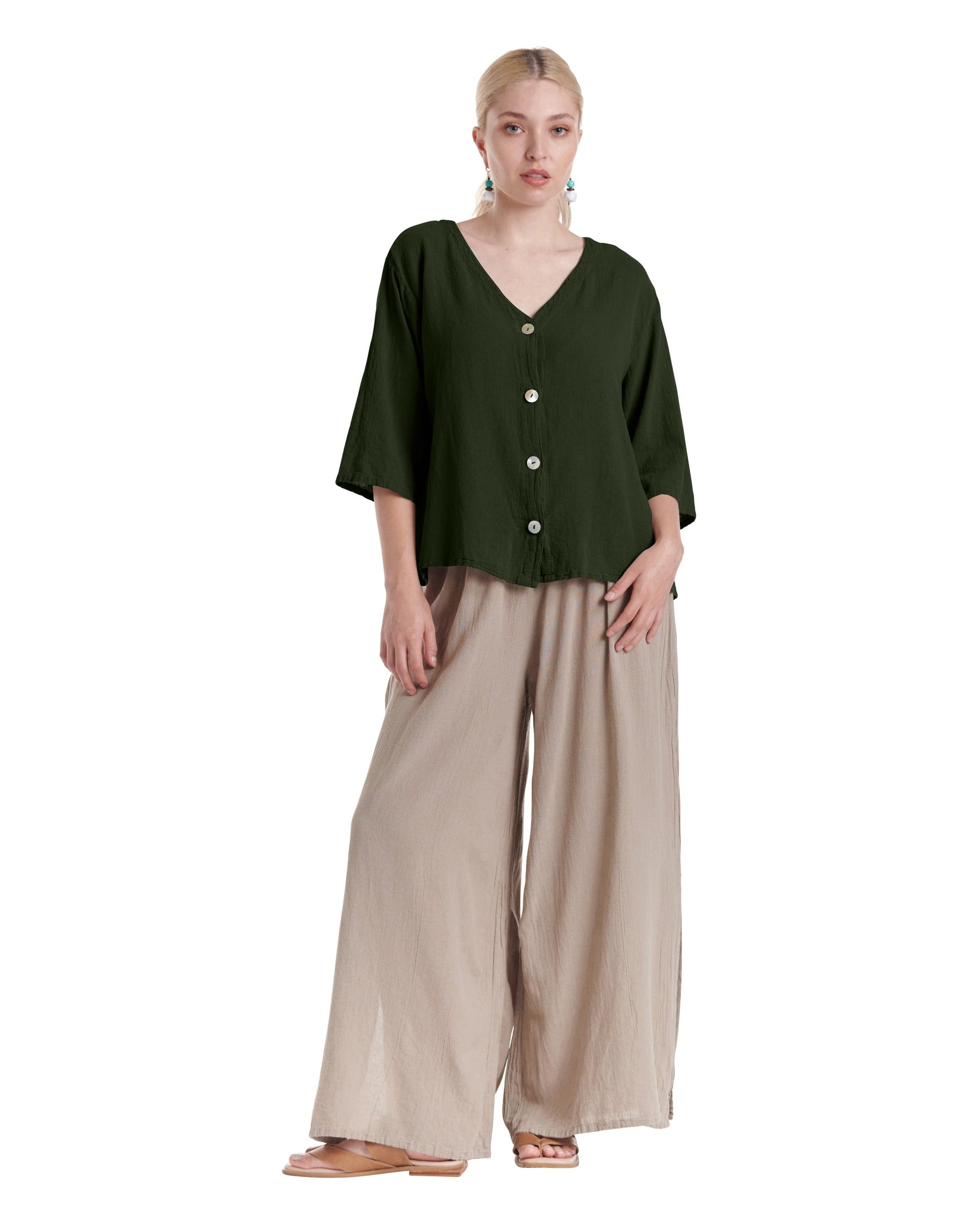 Ronie Cotton Gauze Blouse-Oh My Gauze