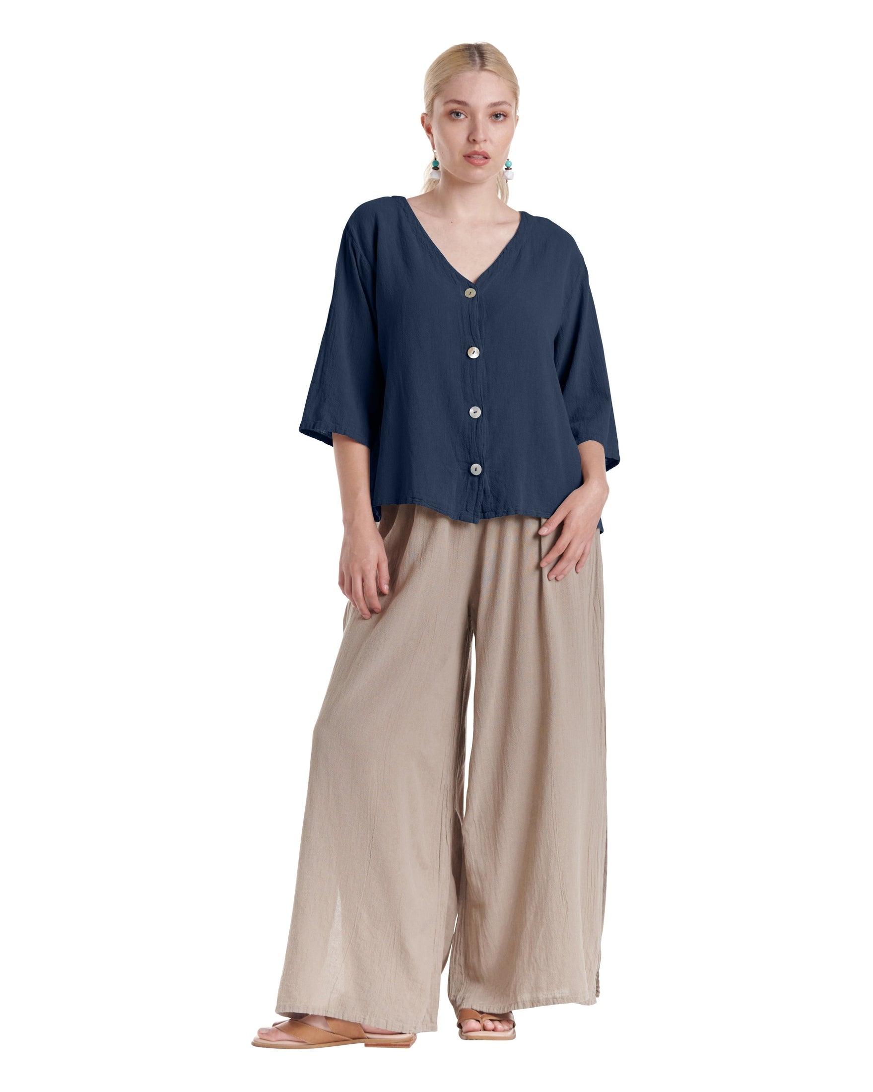 Ronie Cotton Gauze Blouse-Oh My Gauze