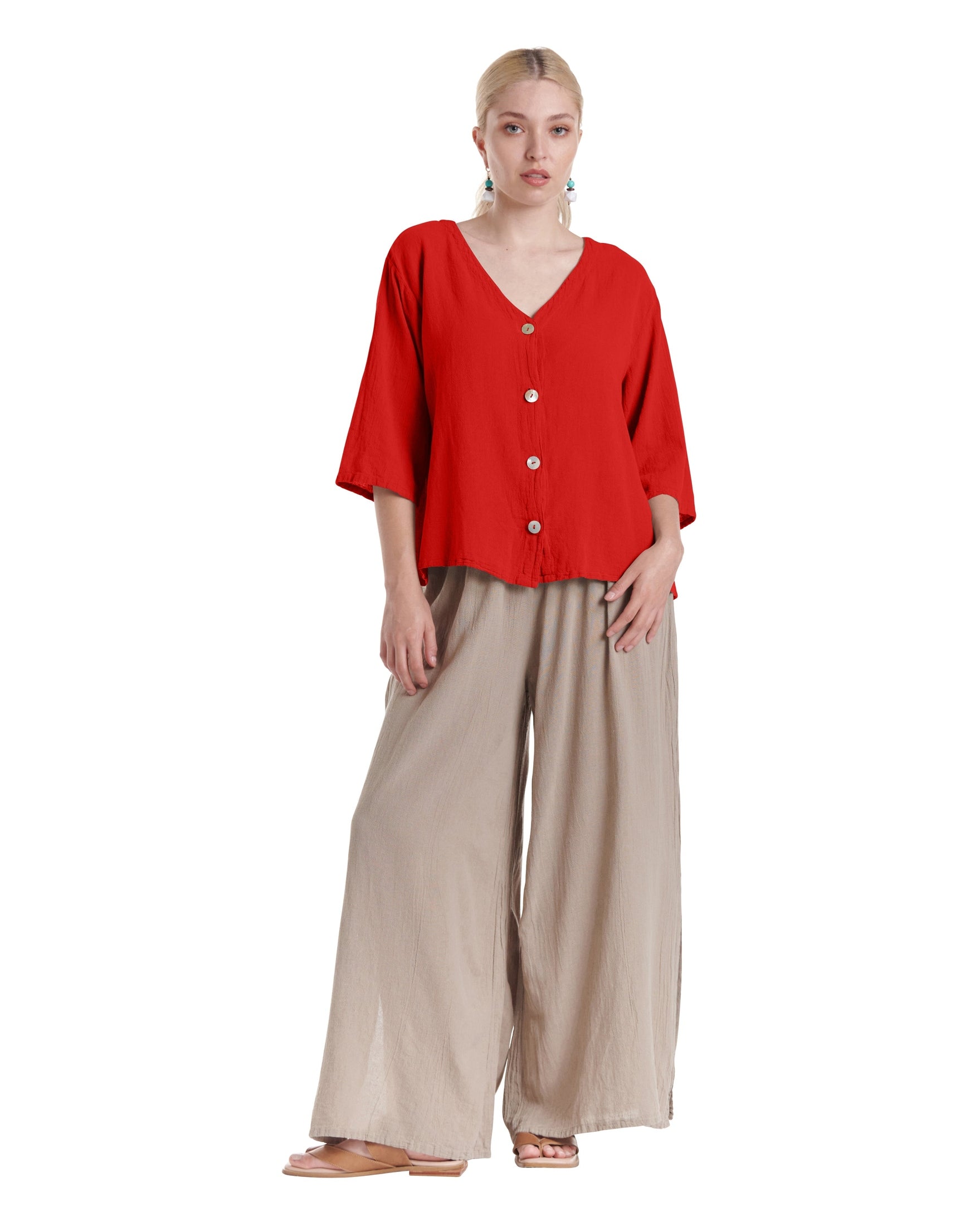 Ronie Cotton Gauze Blouse-Oh My Gauze