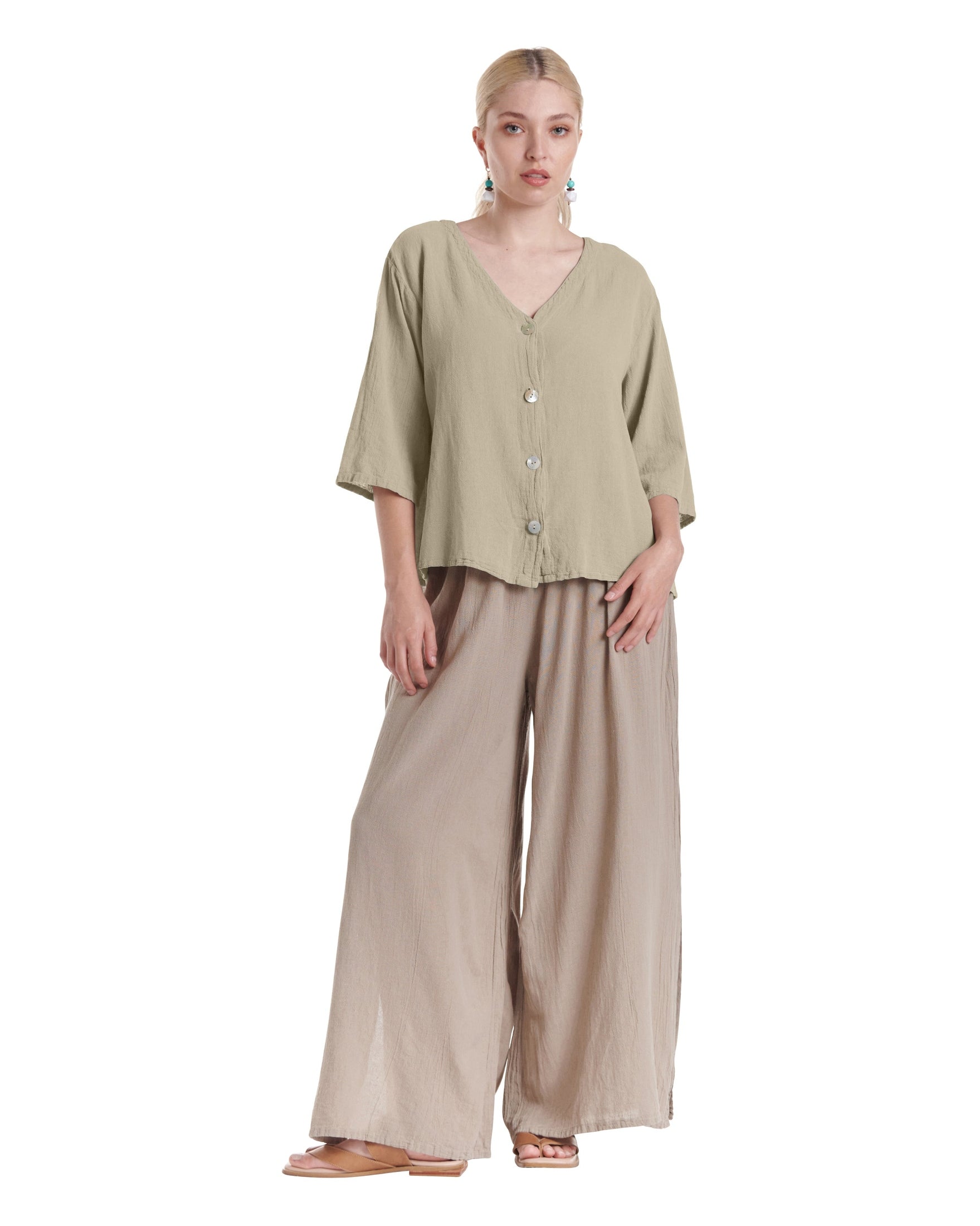 Ronie Cotton Gauze Blouse-Oh My Gauze