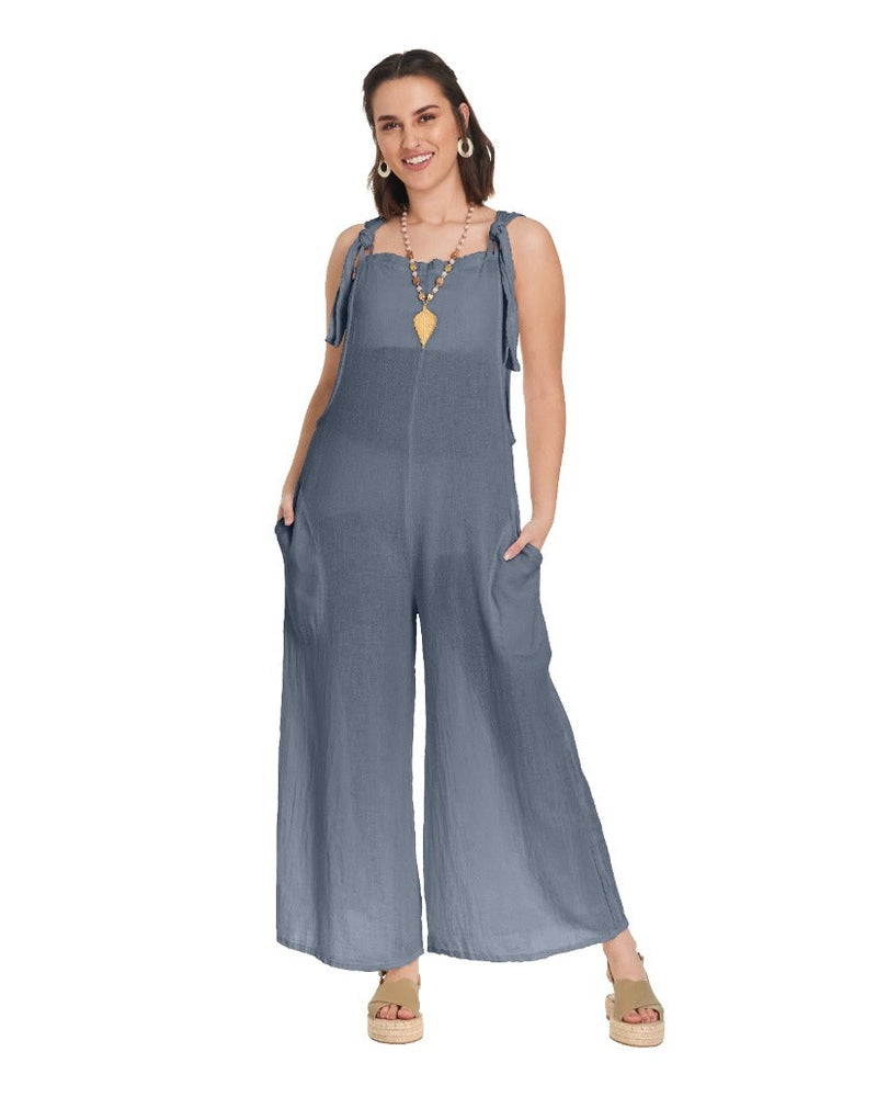 Sabina Cotton Gauze Jumpsuit | Oh My Gauze!