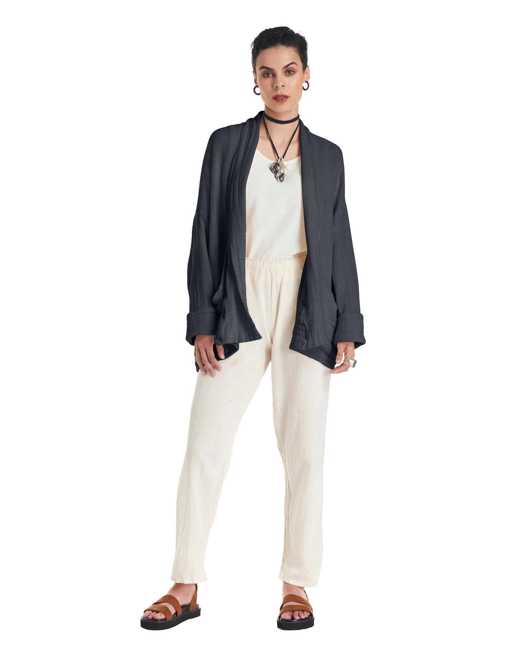 Sakura Cotton Gauze Jacket-Oh My Gauze
