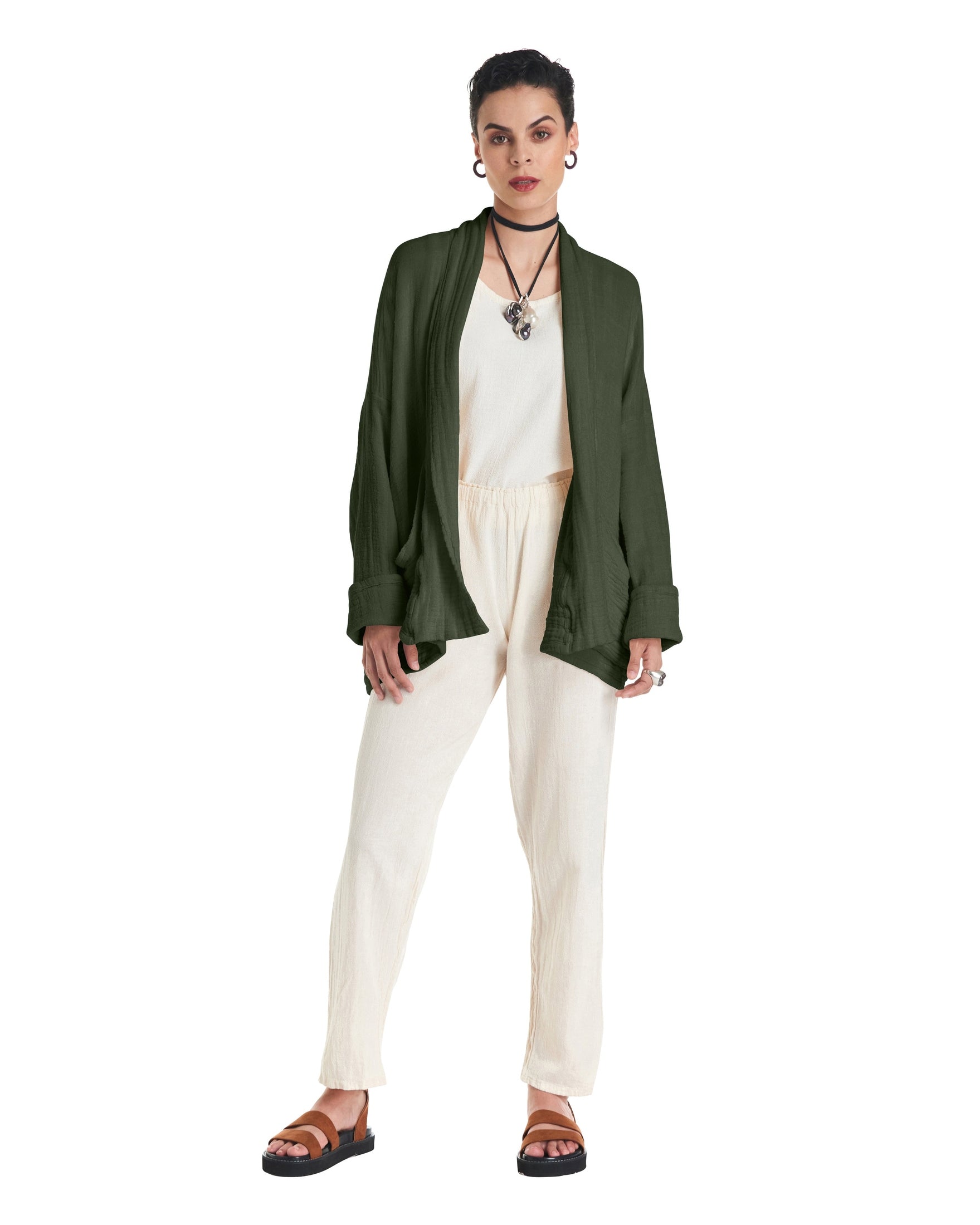 Sakura Cotton Gauze Jacket-Oh My Gauze