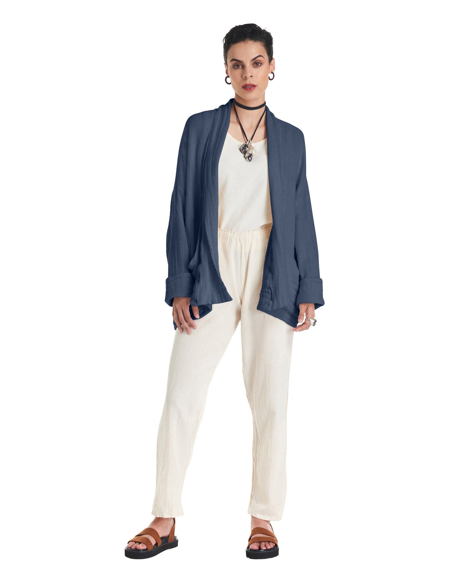Sakura Cotton Gauze Jacket-Oh My Gauze