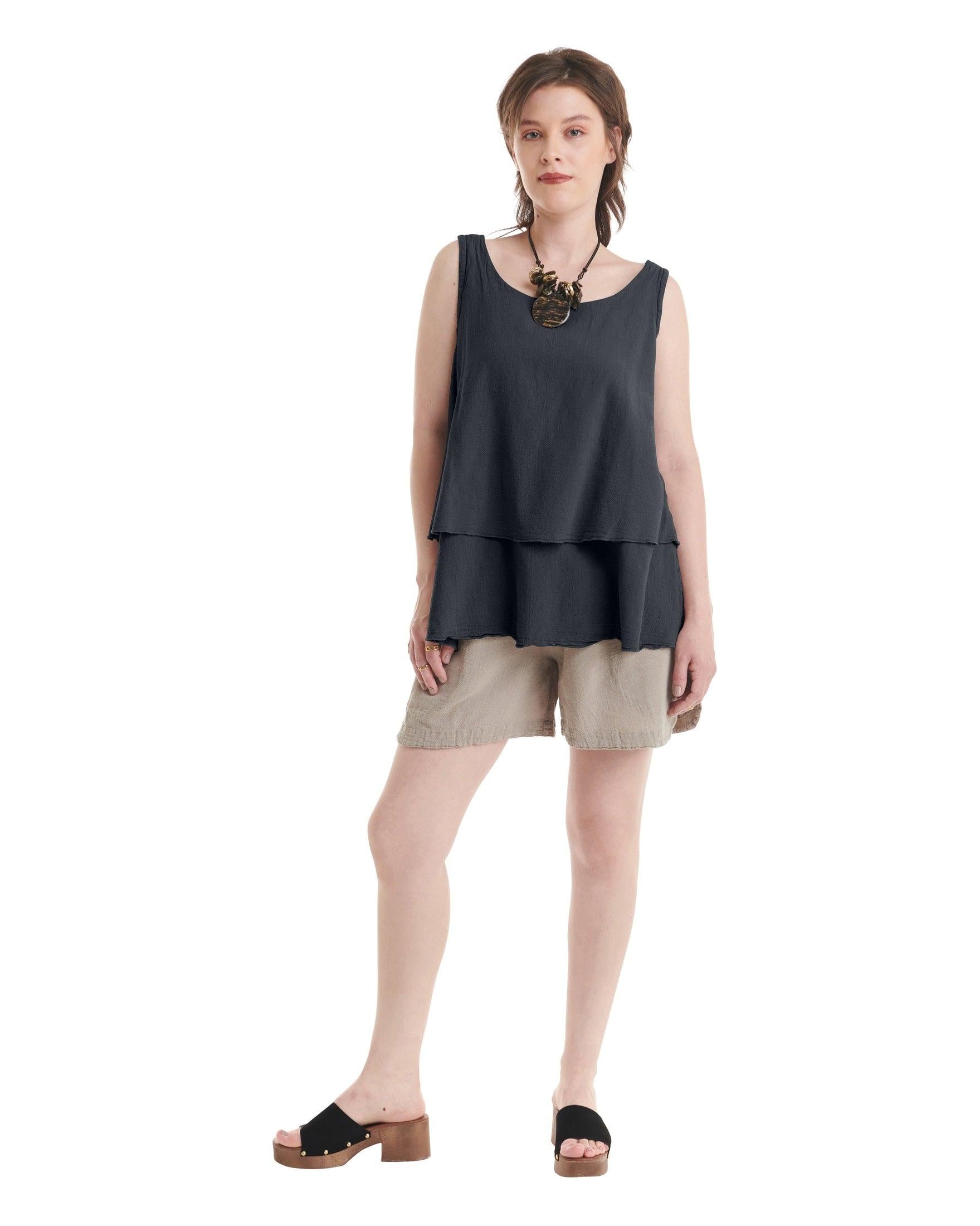 Sandbar Cotton Gauze Blouse-Oh My Gauze