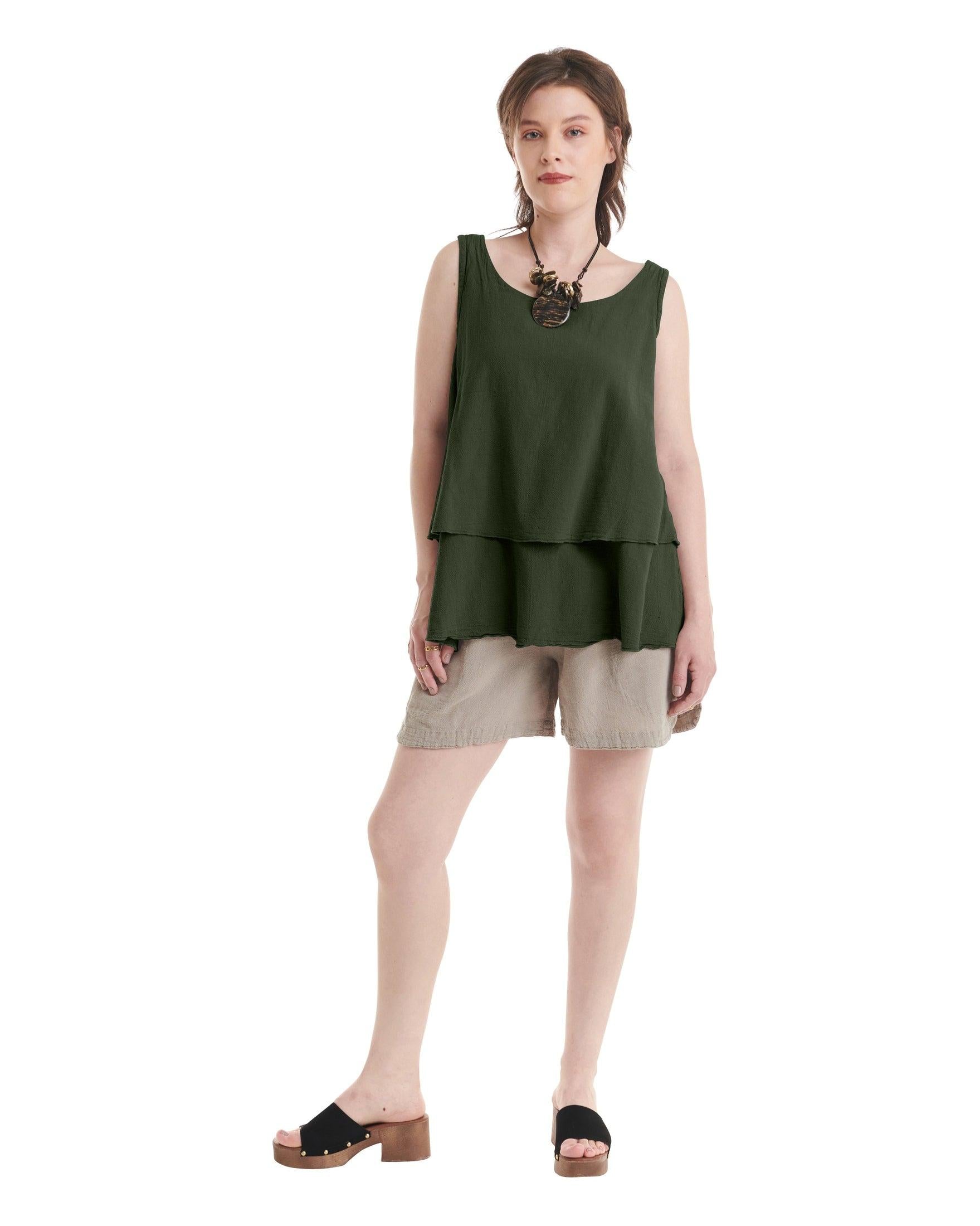 Sandbar Cotton Gauze Blouse-Oh My Gauze