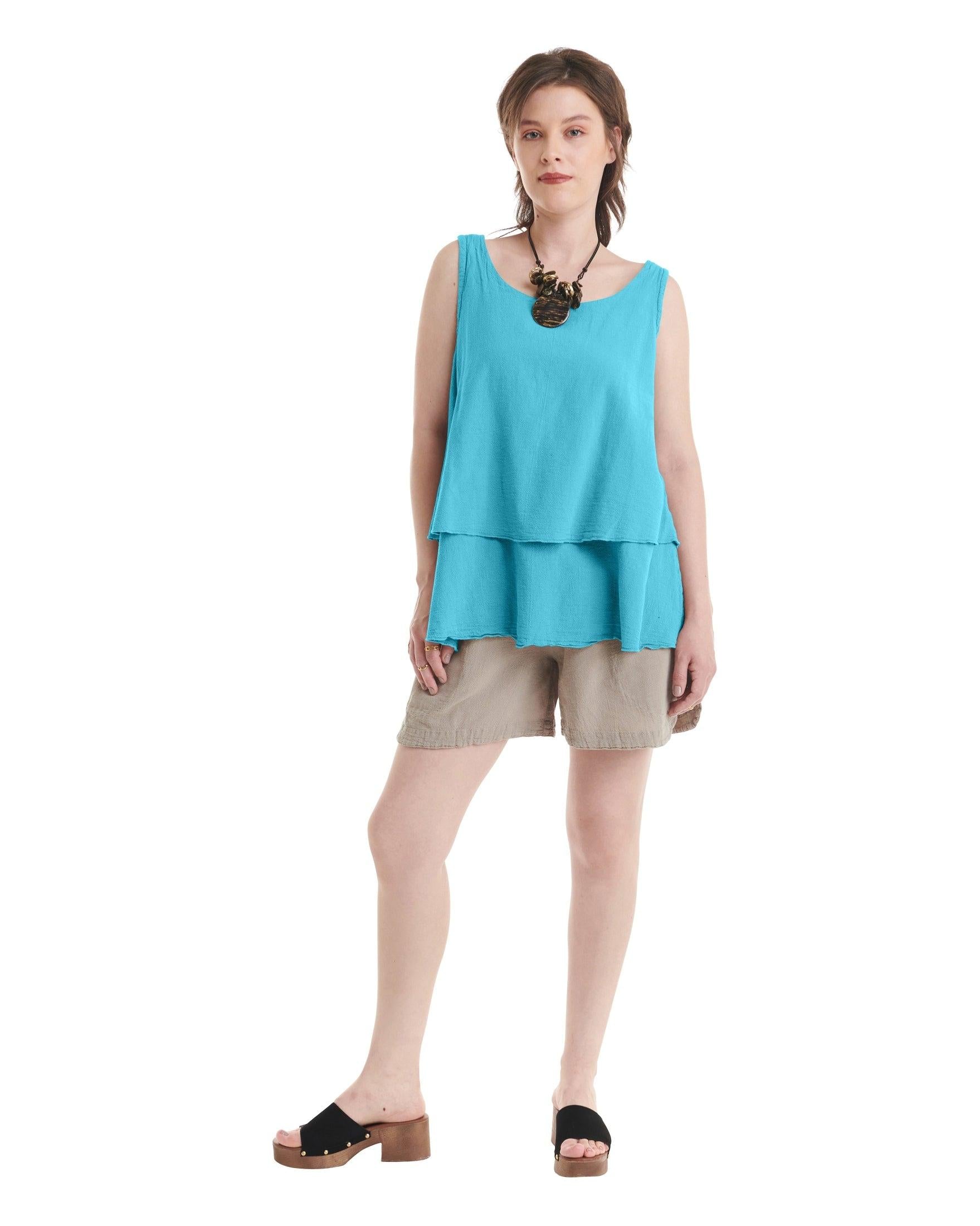 Sandbar Cotton Gauze Blouse-Oh My Gauze