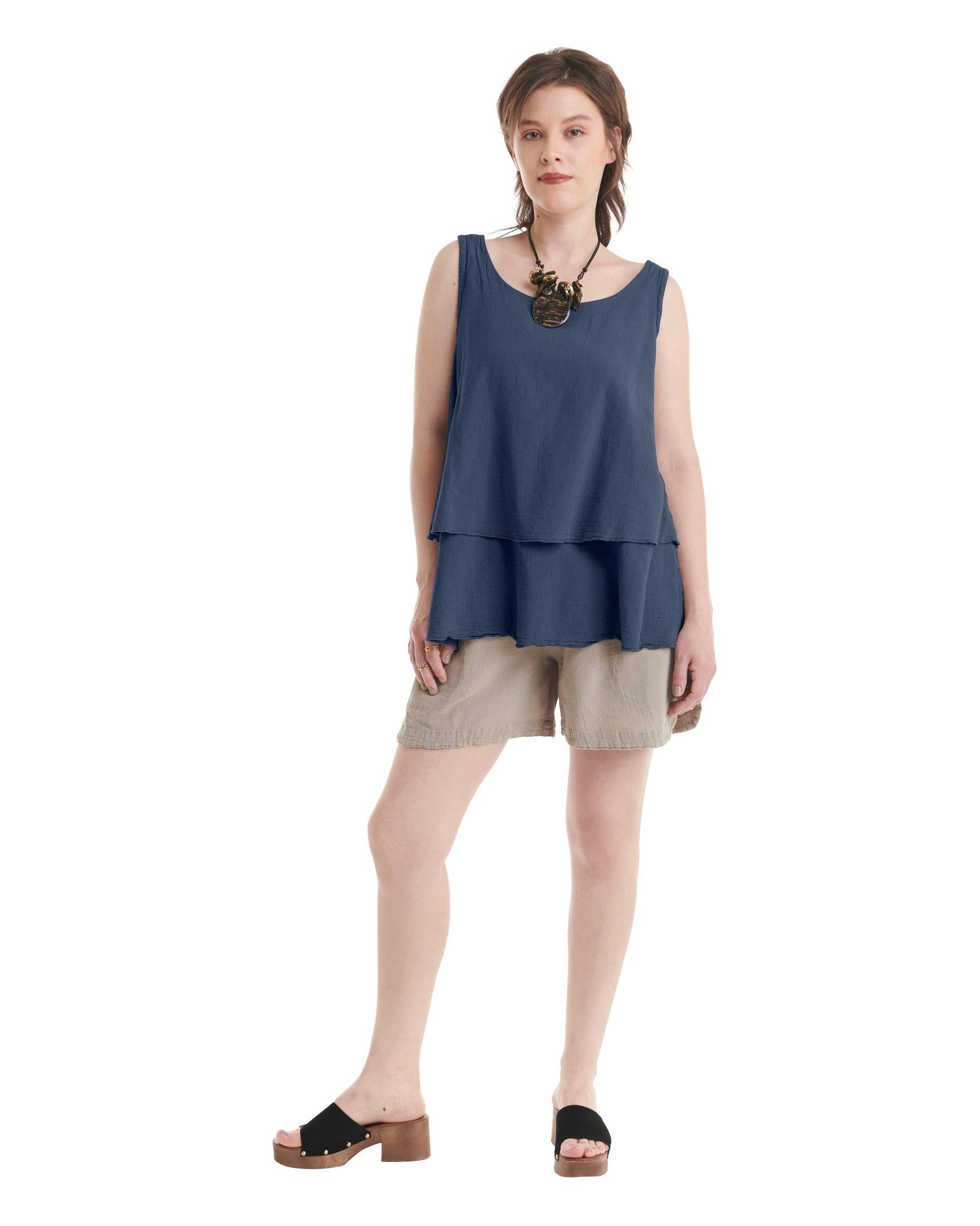 Sandbar Cotton Gauze Blouse-Oh My Gauze