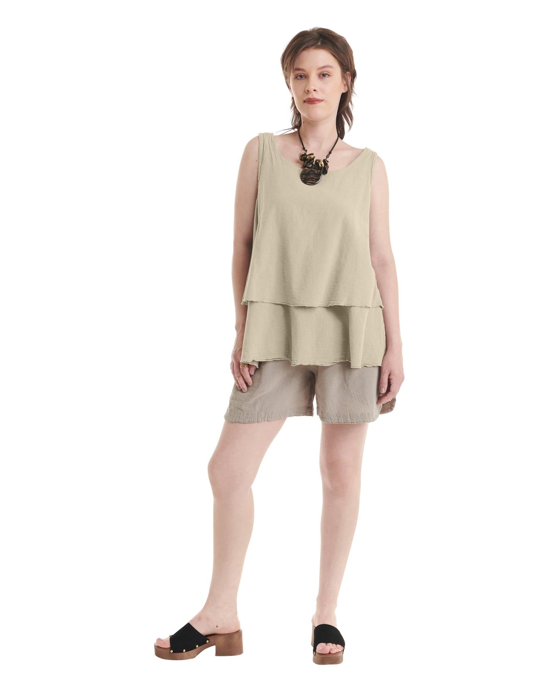 Sandbar Cotton Gauze Blouse-Oh My Gauze