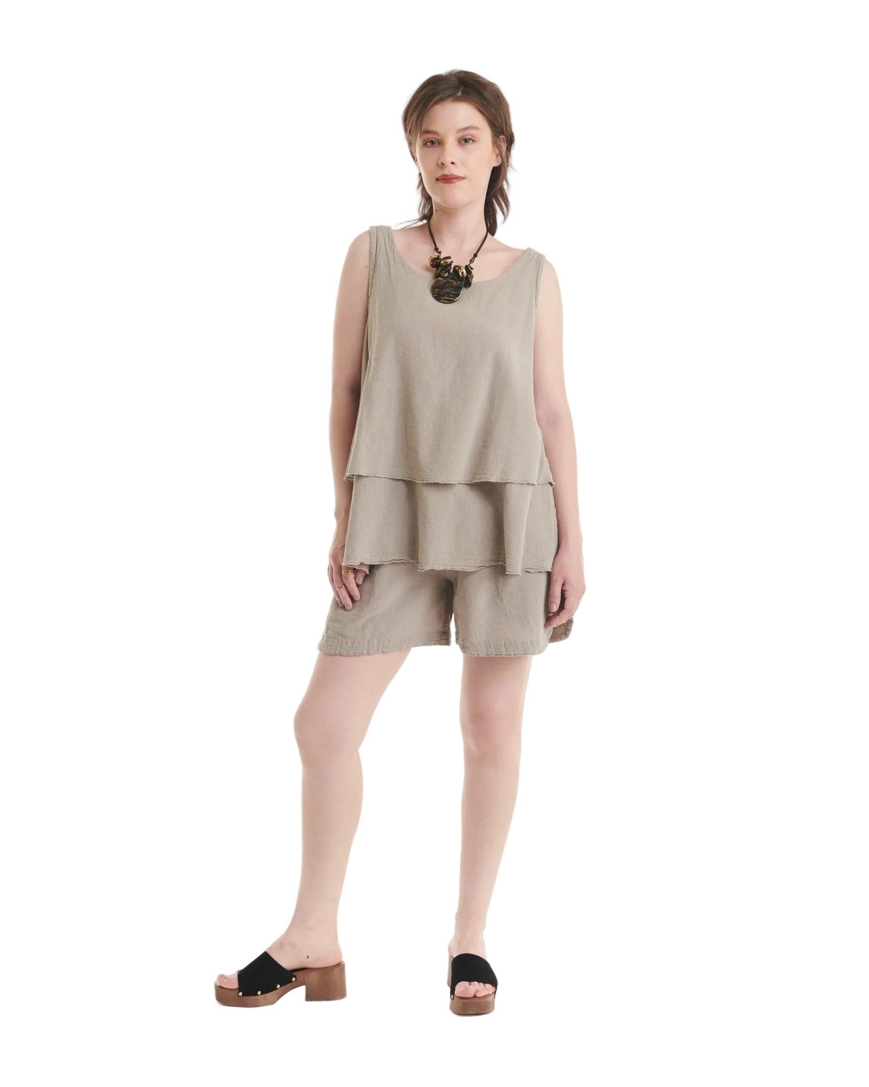 Sandbar Cotton Gauze Blouse-Oh My Gauze