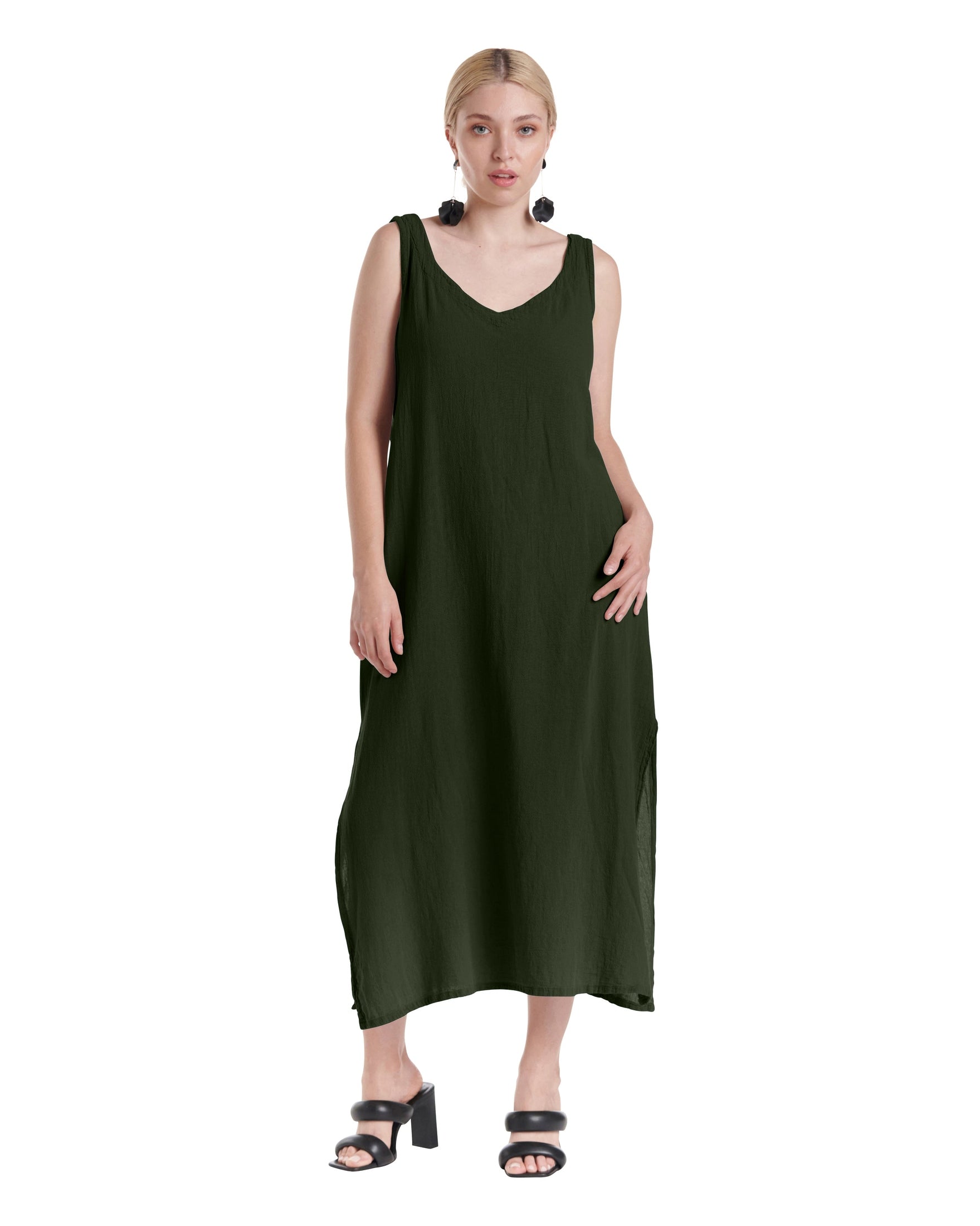 Sangria Cotton Gauze Dress-Oh My Gauze