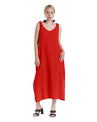 Sangria Cotton Gauze Dress-Oh My Gauze
