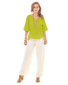 Scallop Blouse-Oh My Gauze