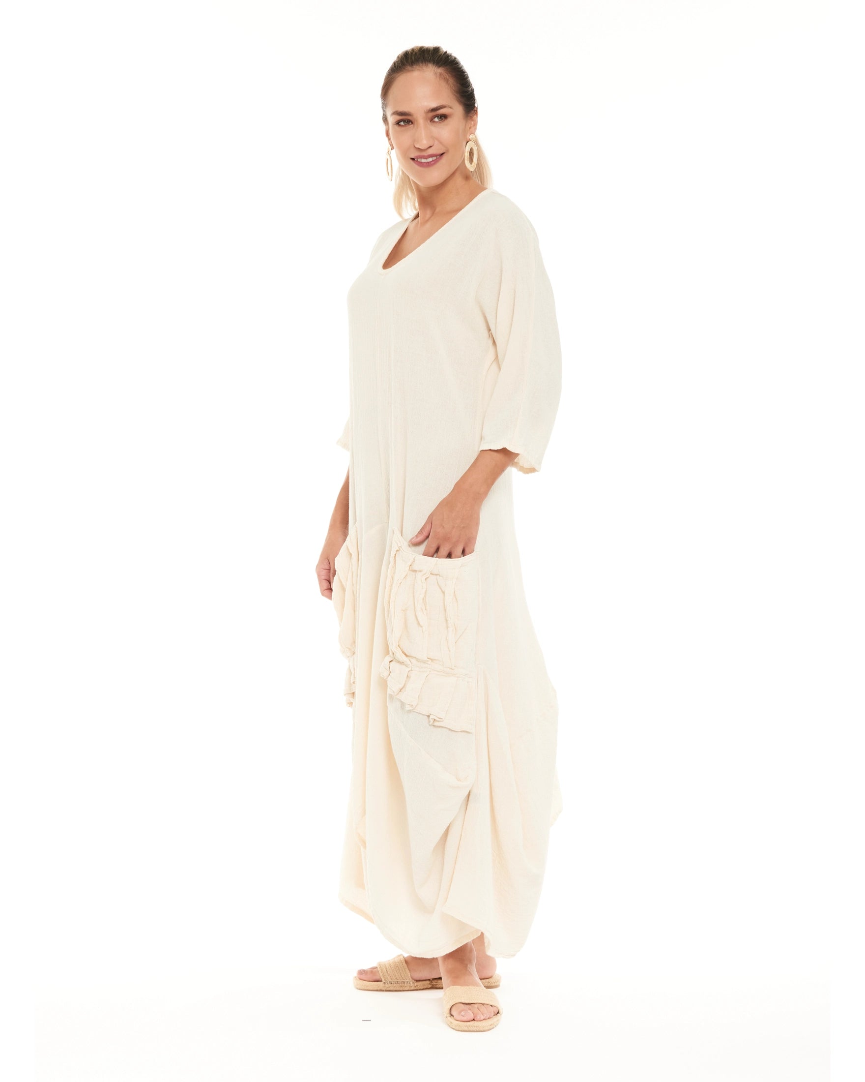 Shepherd Cotton Gauze Dress | Oh My Gauze! WASHED-SAPPHIRE / 2 Shepherd Cotton Gauze Dress | Oh My Gauze! WASHED-SAPPHIRE / 2