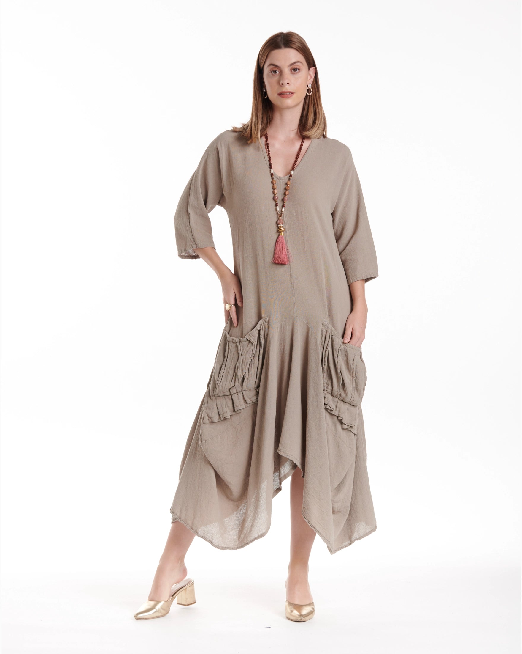 Shepherd Cotton Gauze Dress | Oh My Gauze! WASHED-SAPPHIRE / 2 Shepherd Cotton Gauze Dress | Oh My Gauze! WASHED-SAPPHIRE / 2