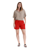 Shorty Cotton Gauze Shorts-Oh My Gauze