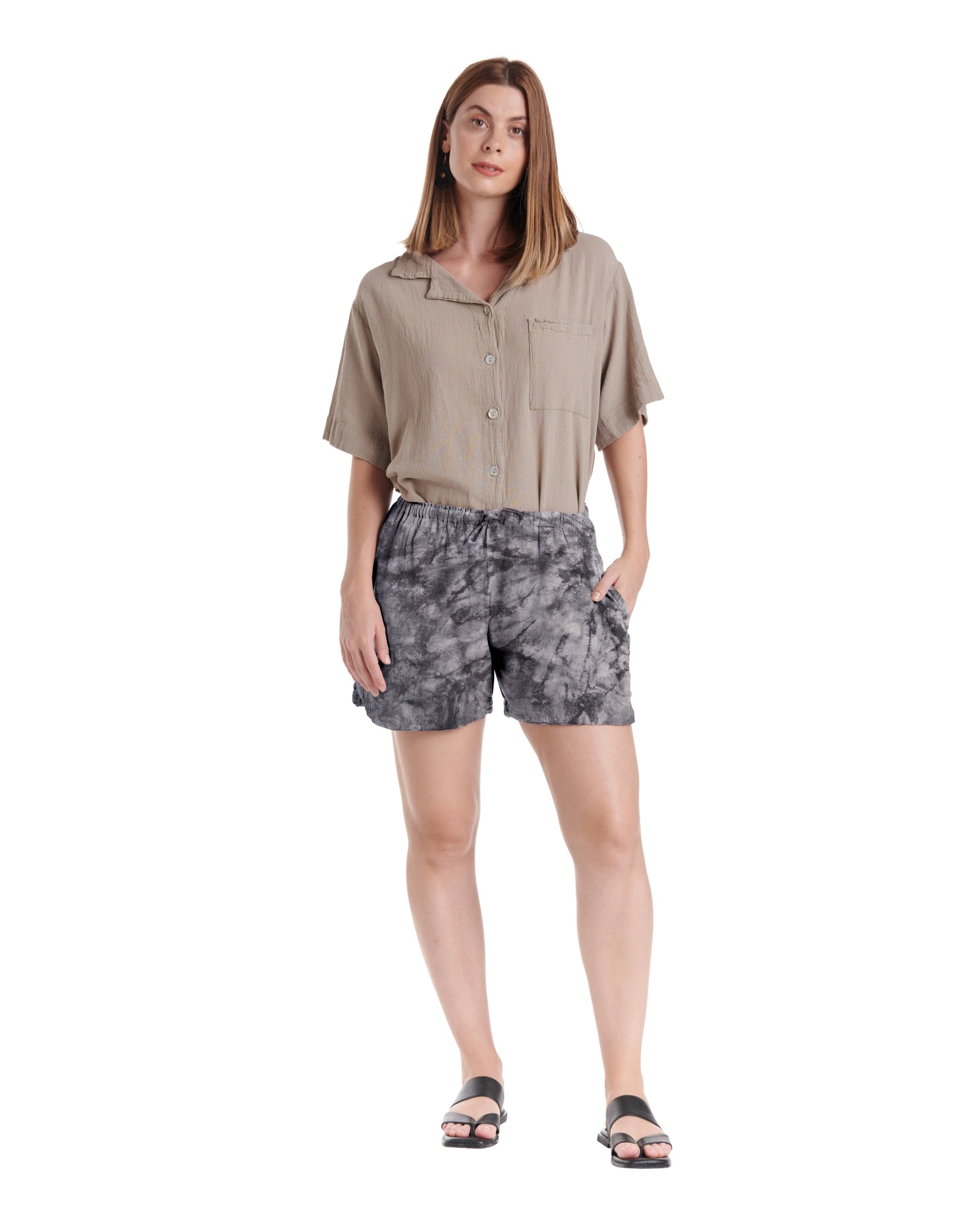 Shorty Cotton Gauze Shorts-Oh My Gauze