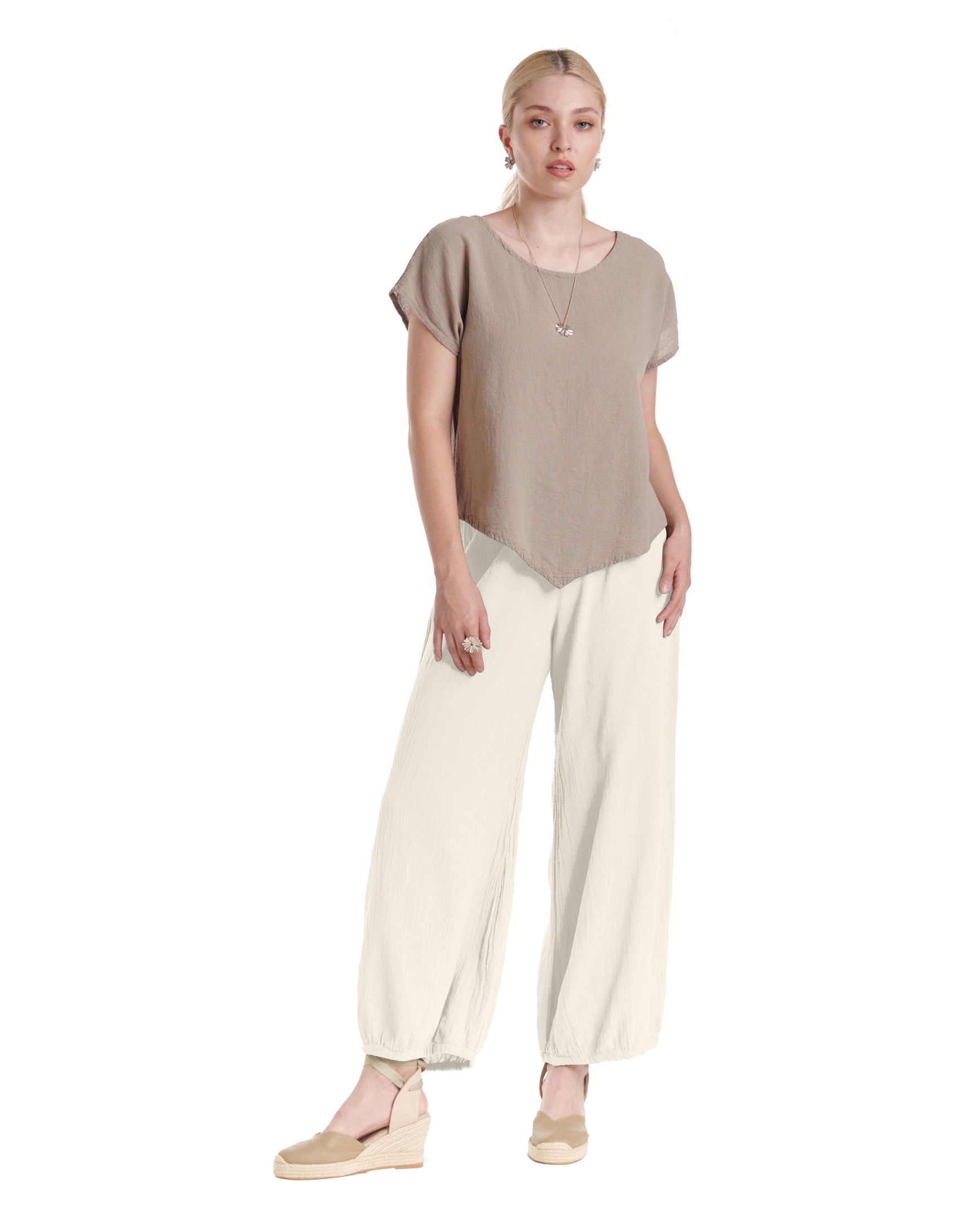 Sugar Cotton Gauze Pants-Oh My Gauze
