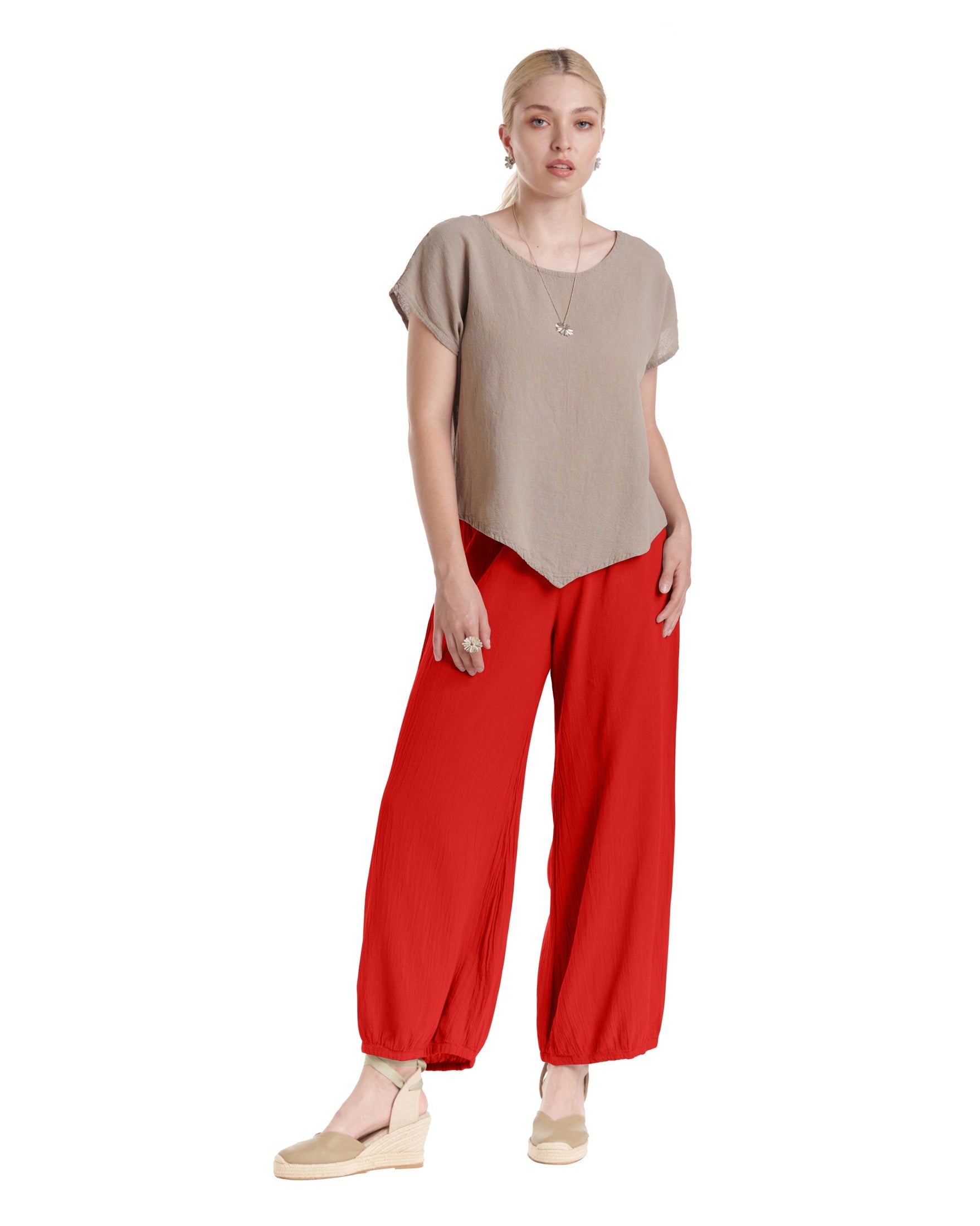 Sugar Cotton Gauze Pants-Oh My Gauze