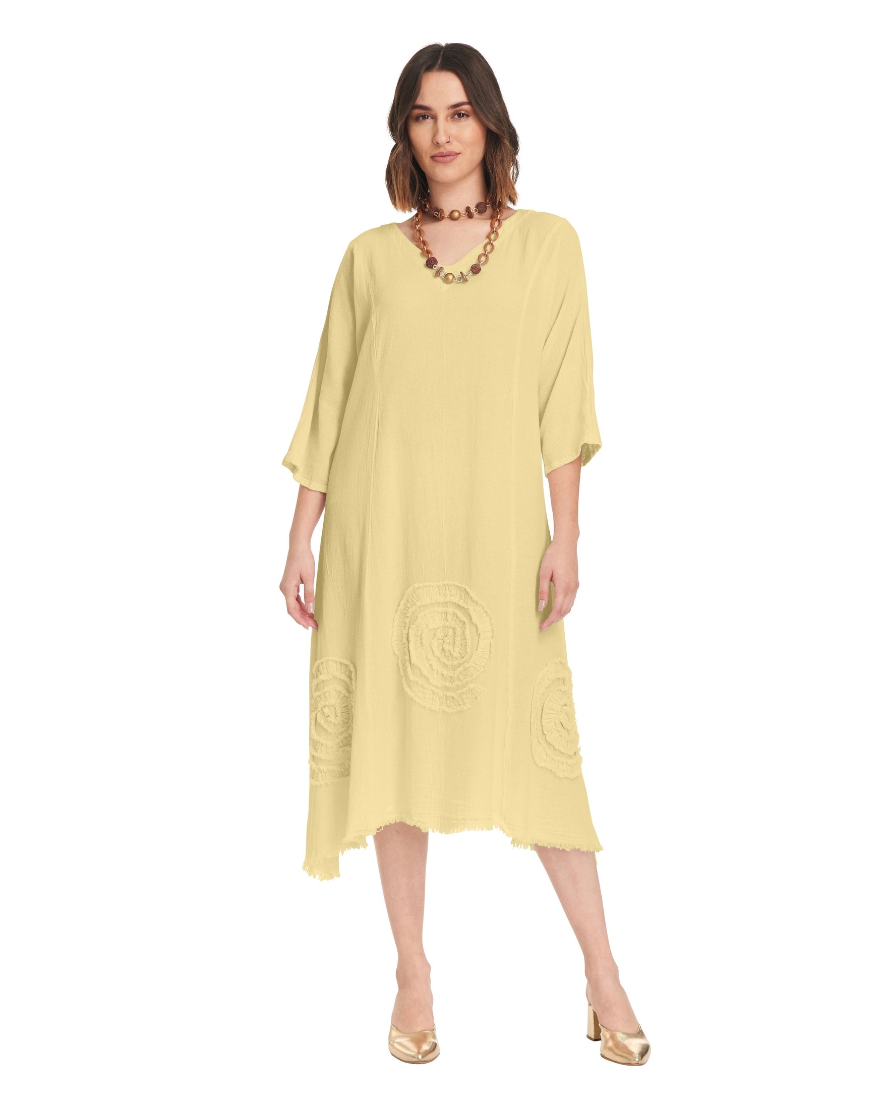 Swirl Short Cotton Gauze Dress-Oh My Gauze