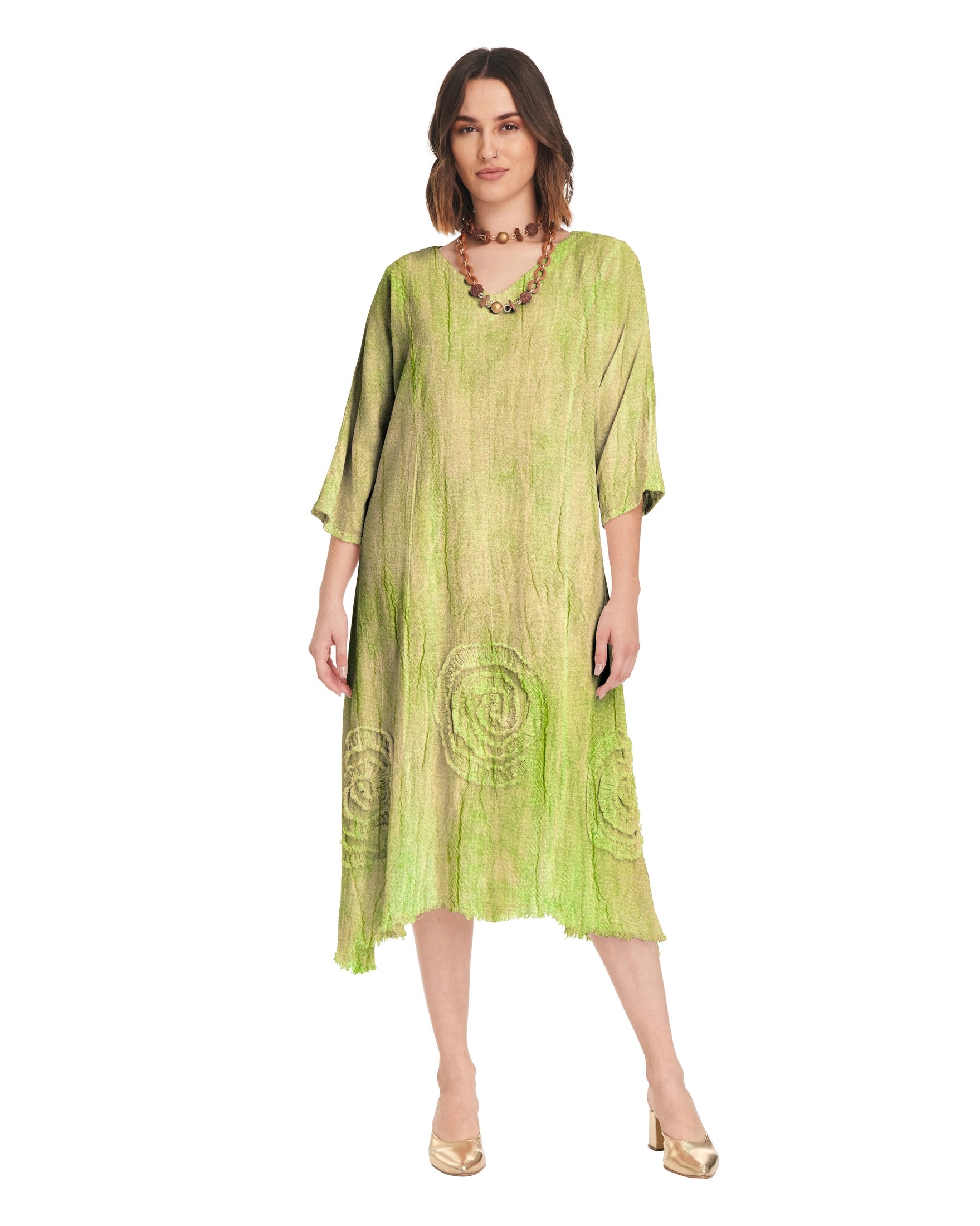 Swirl Short Cotton Gauze Dress-Oh My Gauze