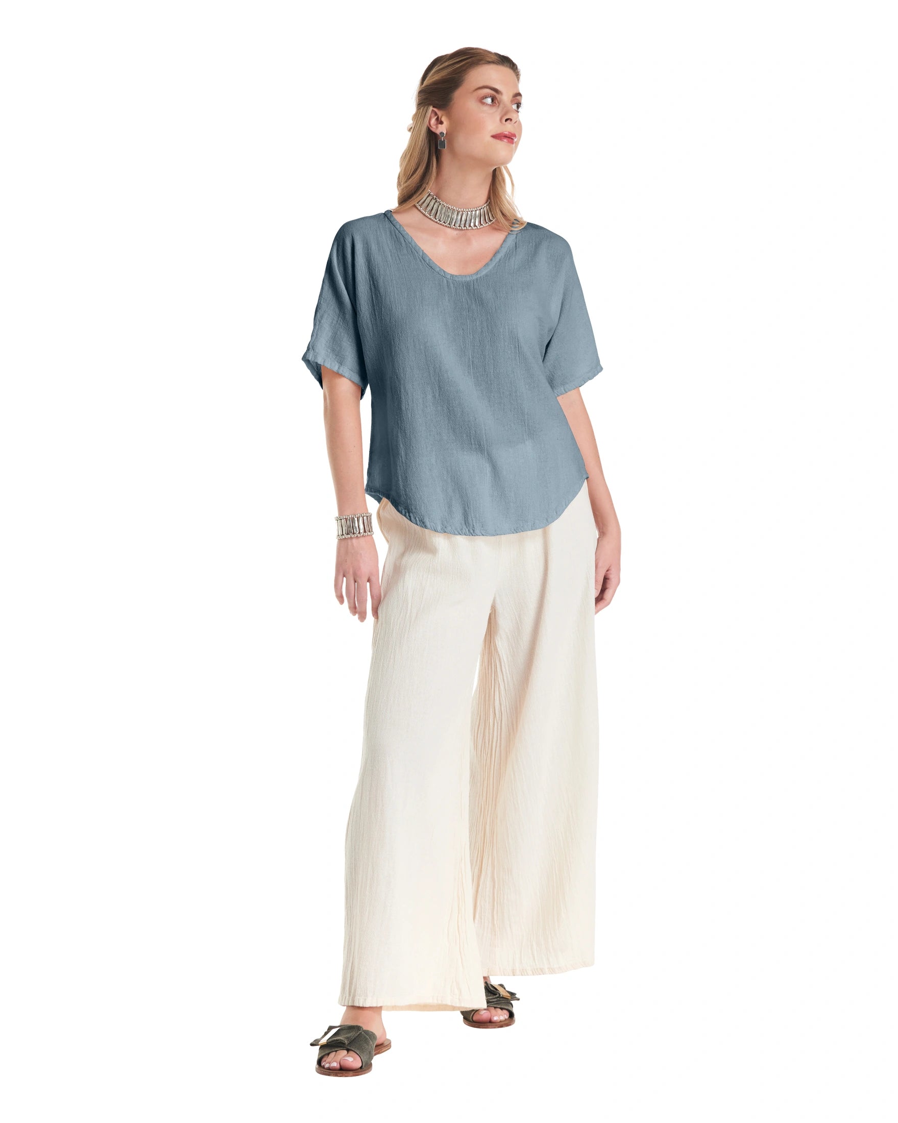 Tess Cotton Gauze Blouse-Oh My Gauze