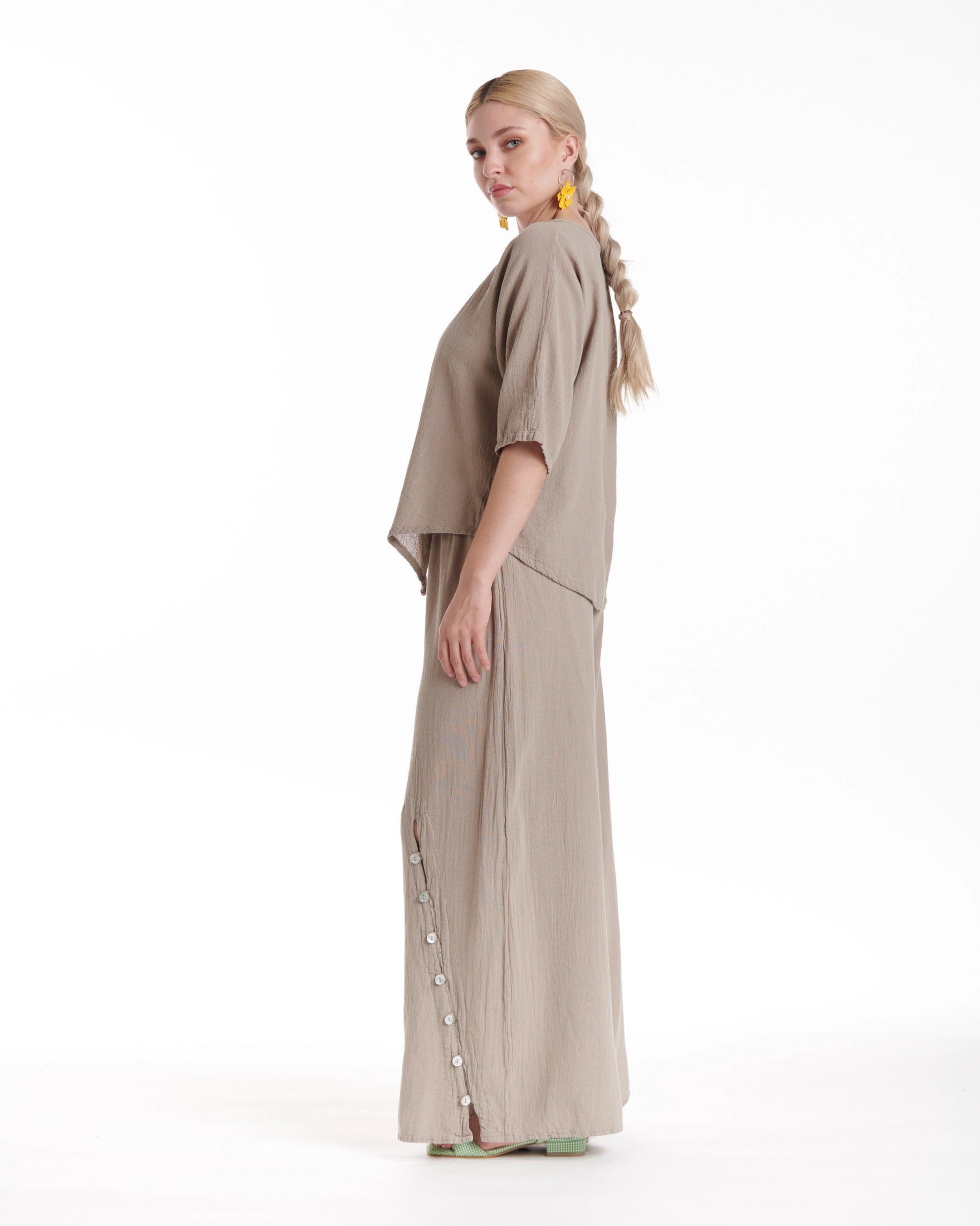 Tiny Cotton Gauze Blouse-Oh My Gauze