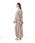 Truffle Cotton Gauze Blouse - New-Oh My Gauze