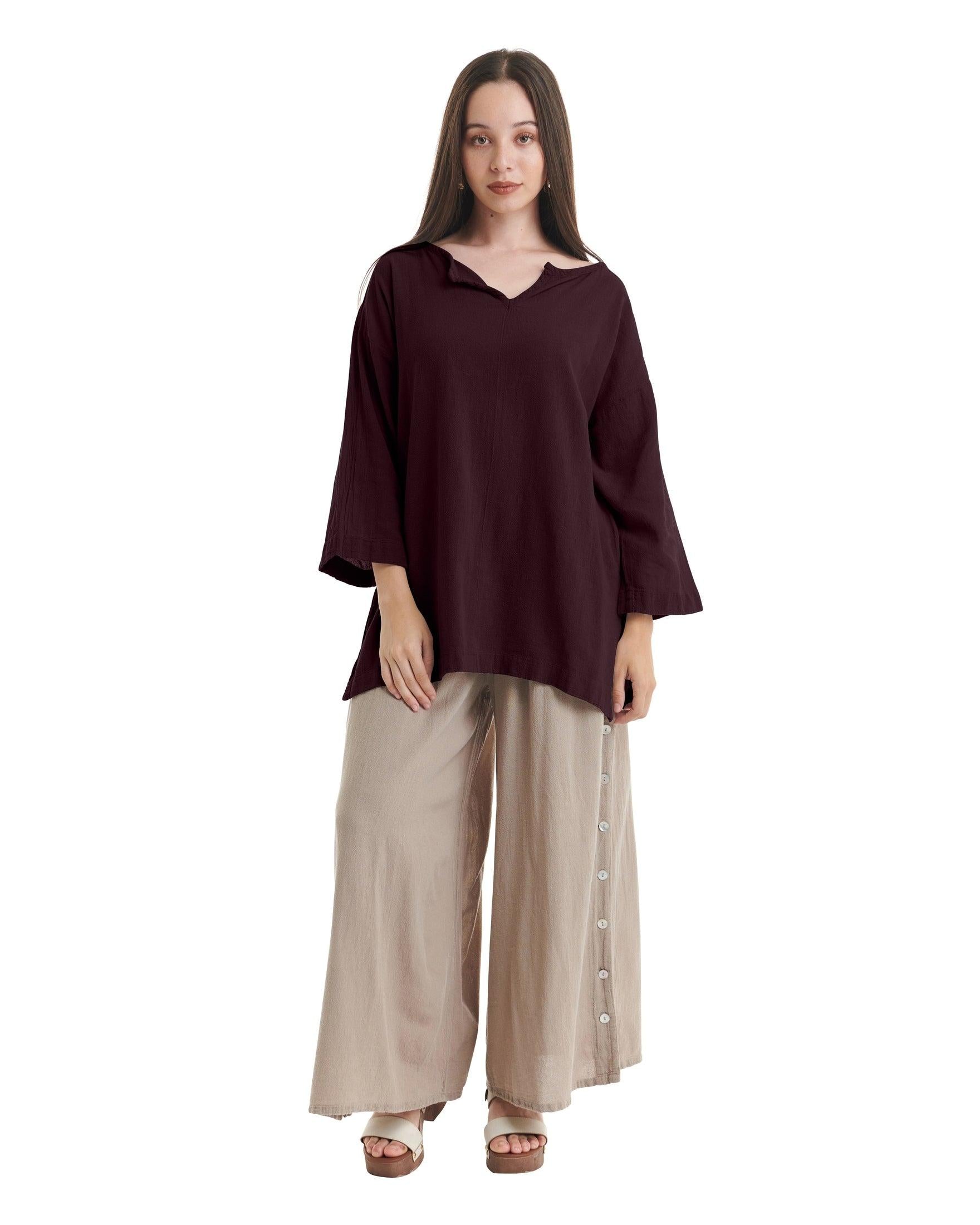 Twilight Cotton Gauze Blouse-Oh My Gauze